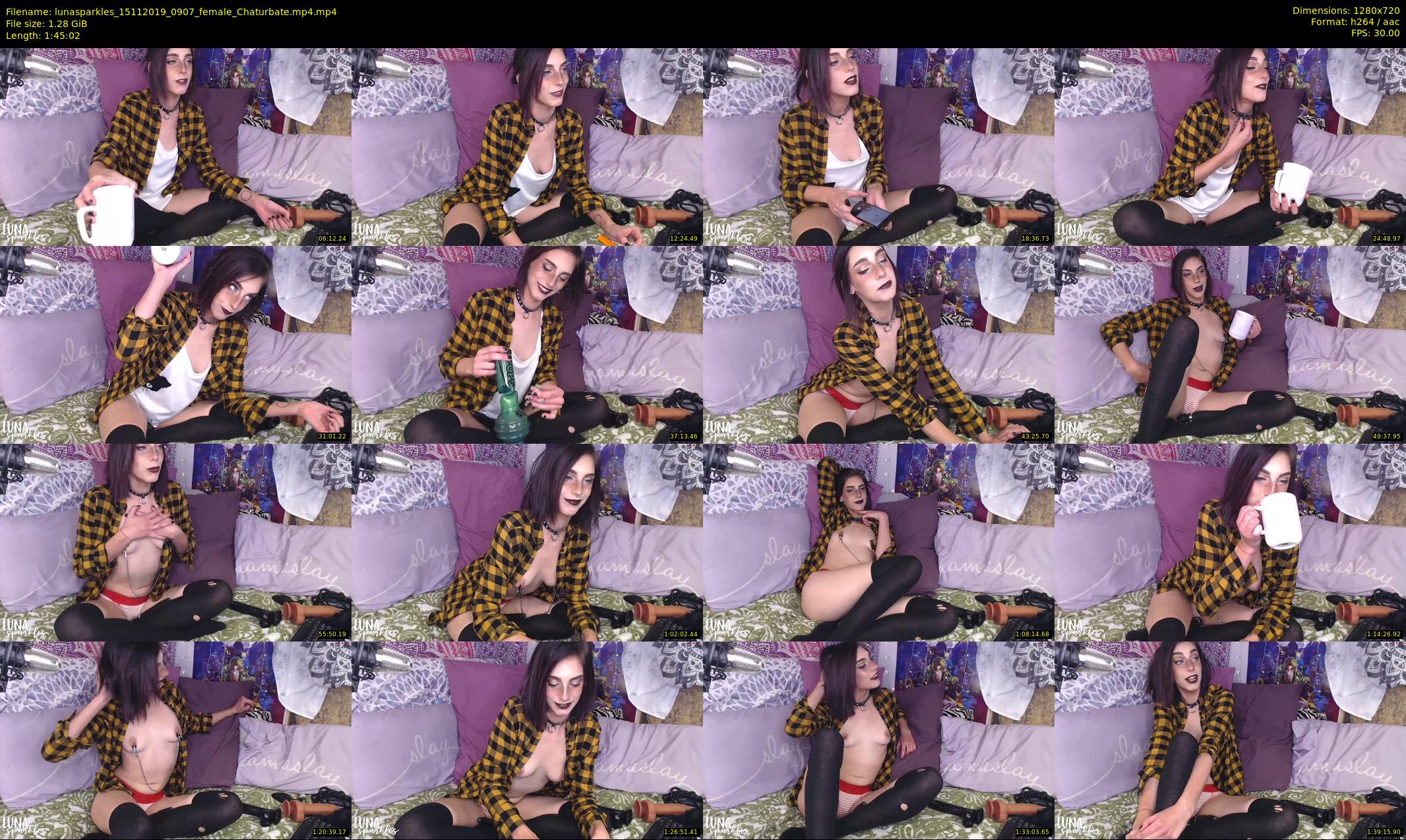 lunasparkles — 106 minute Chaturbate female cam show recording, 720p, Nov 15, 2019