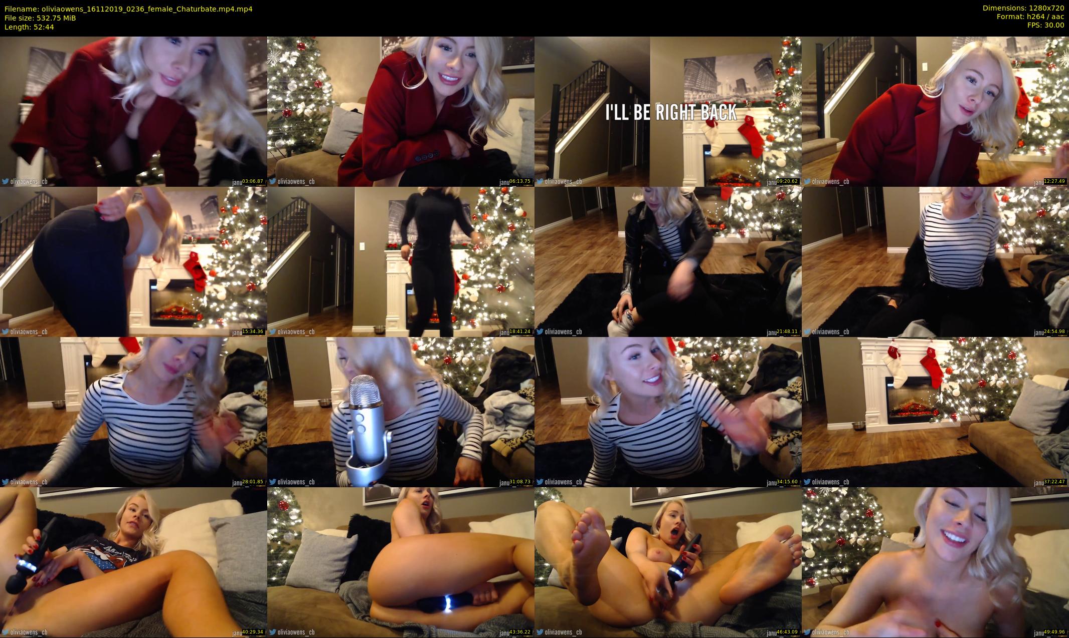 oliviaowens — 53 minute Chaturbate female cam show recording, 720p, Nov 16, 2019