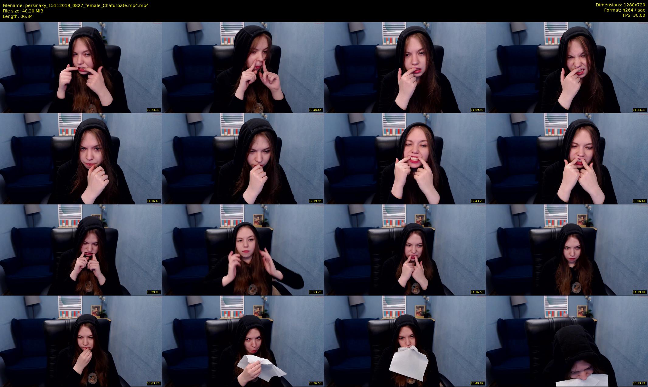 persinaky — 7 minute Chaturbate female cam show recording, 720p, Nov 15, 2019