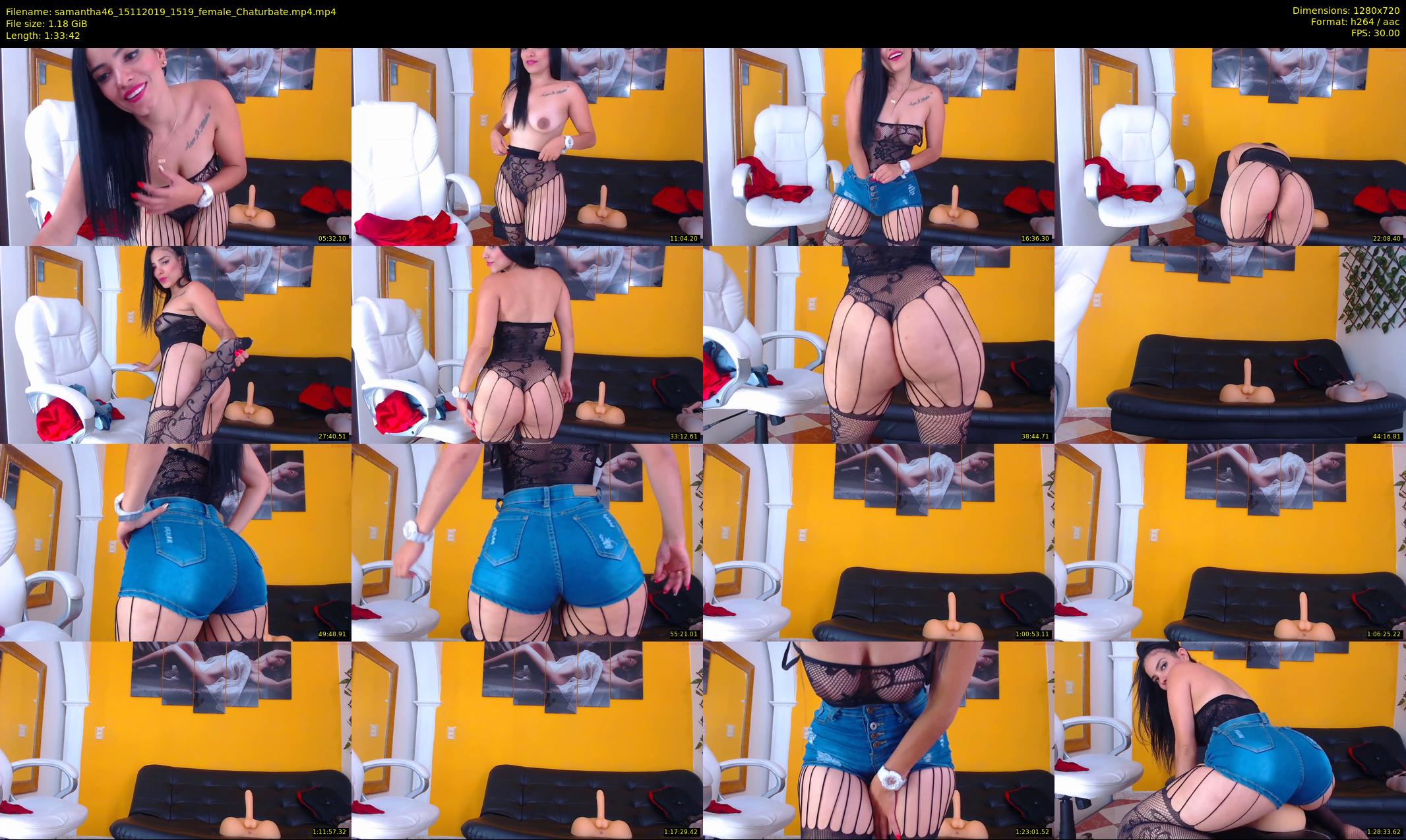 samantha46 — 94 minute Chaturbate female cam show recording, 720p, Nov 15, 2019