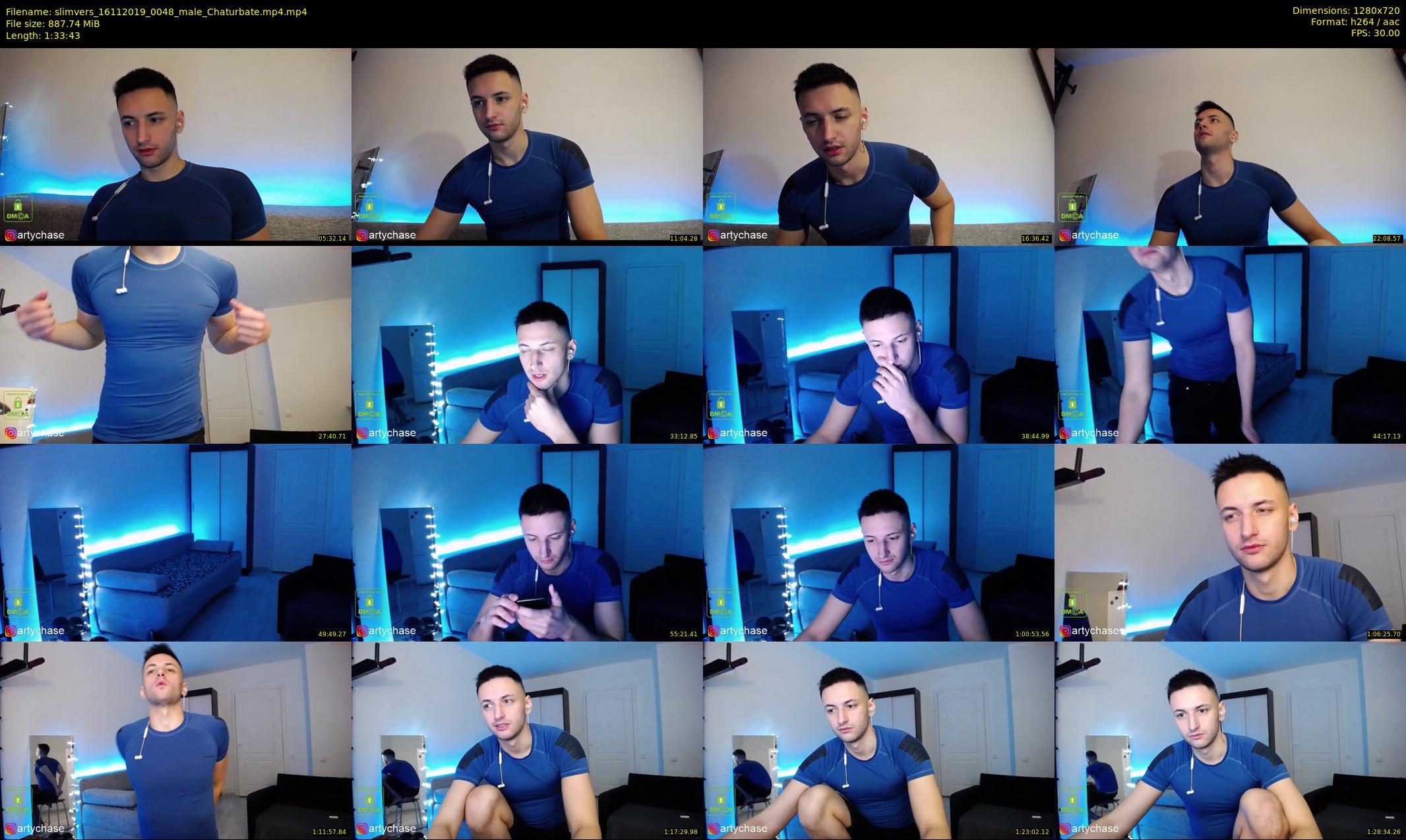 slimvers — 94 minute Chaturbate male cam show recording, 720p, Nov 16, 2019