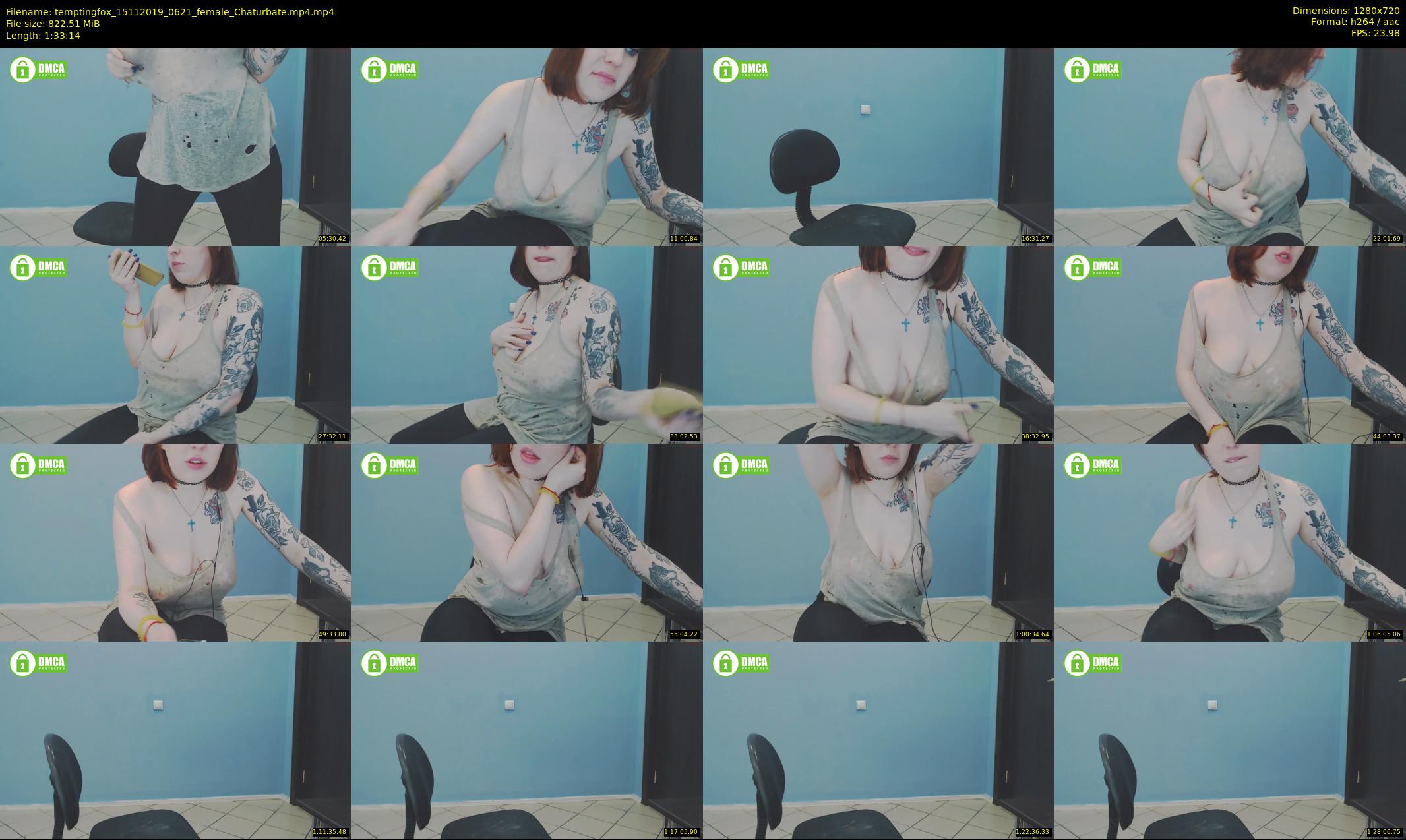 temptingfox — 94 minute Chaturbate female cam show recording, 720p, Nov 15, 2019