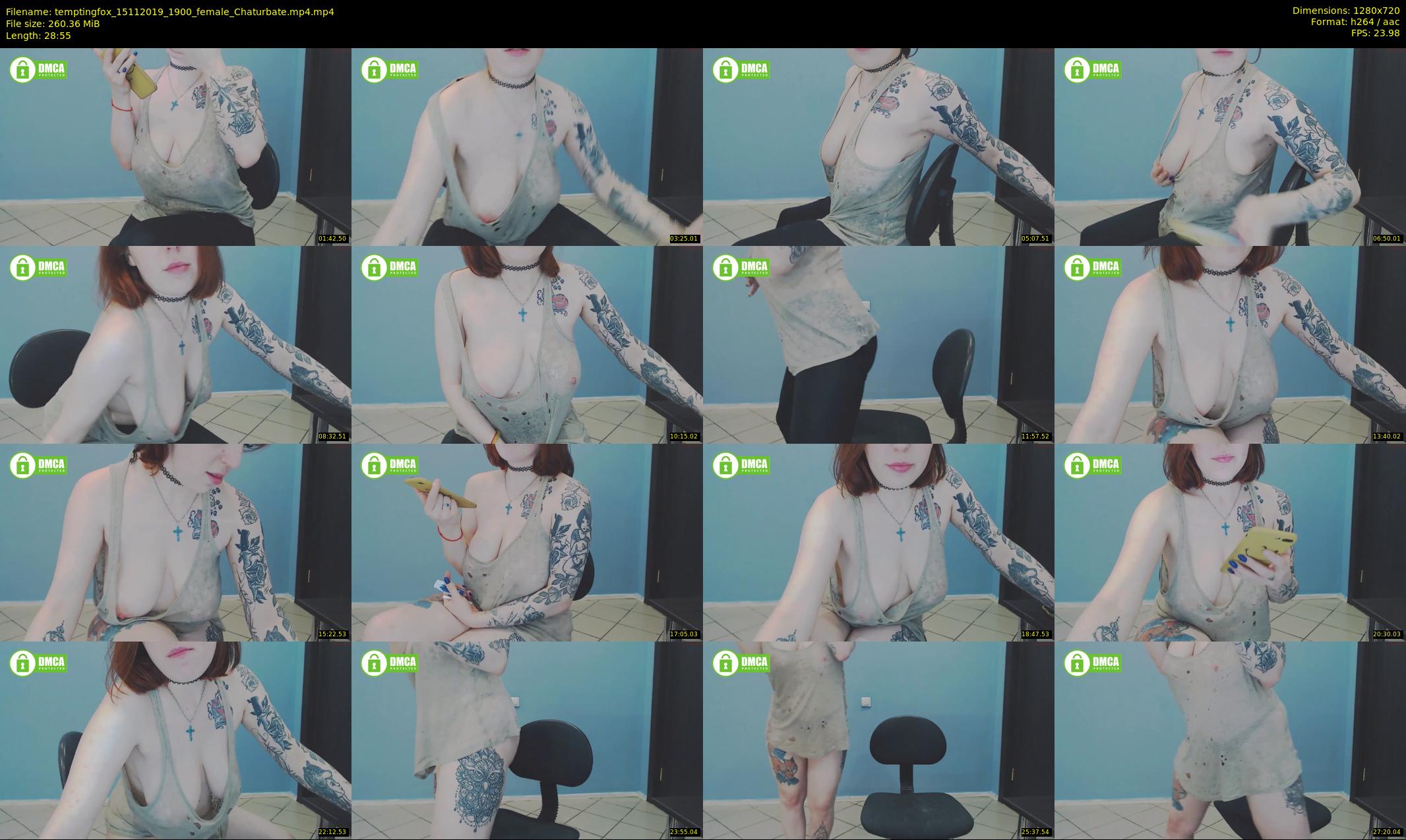 temptingfox — 29 minute Chaturbate female cam show recording, 720p, Nov 15, 2019