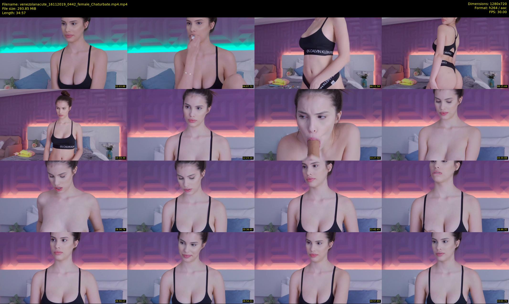 venezolanacute — 35 minute Chaturbate female cam show recording, 720p, Nov 16, 2019