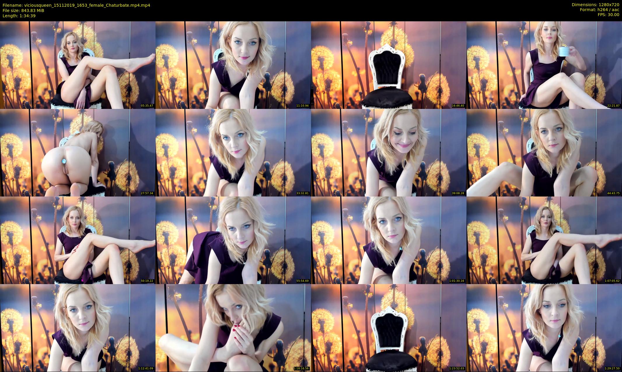 viciousqueen — 95 minute Chaturbate female cam show recording, 720p, Nov 15, 2019