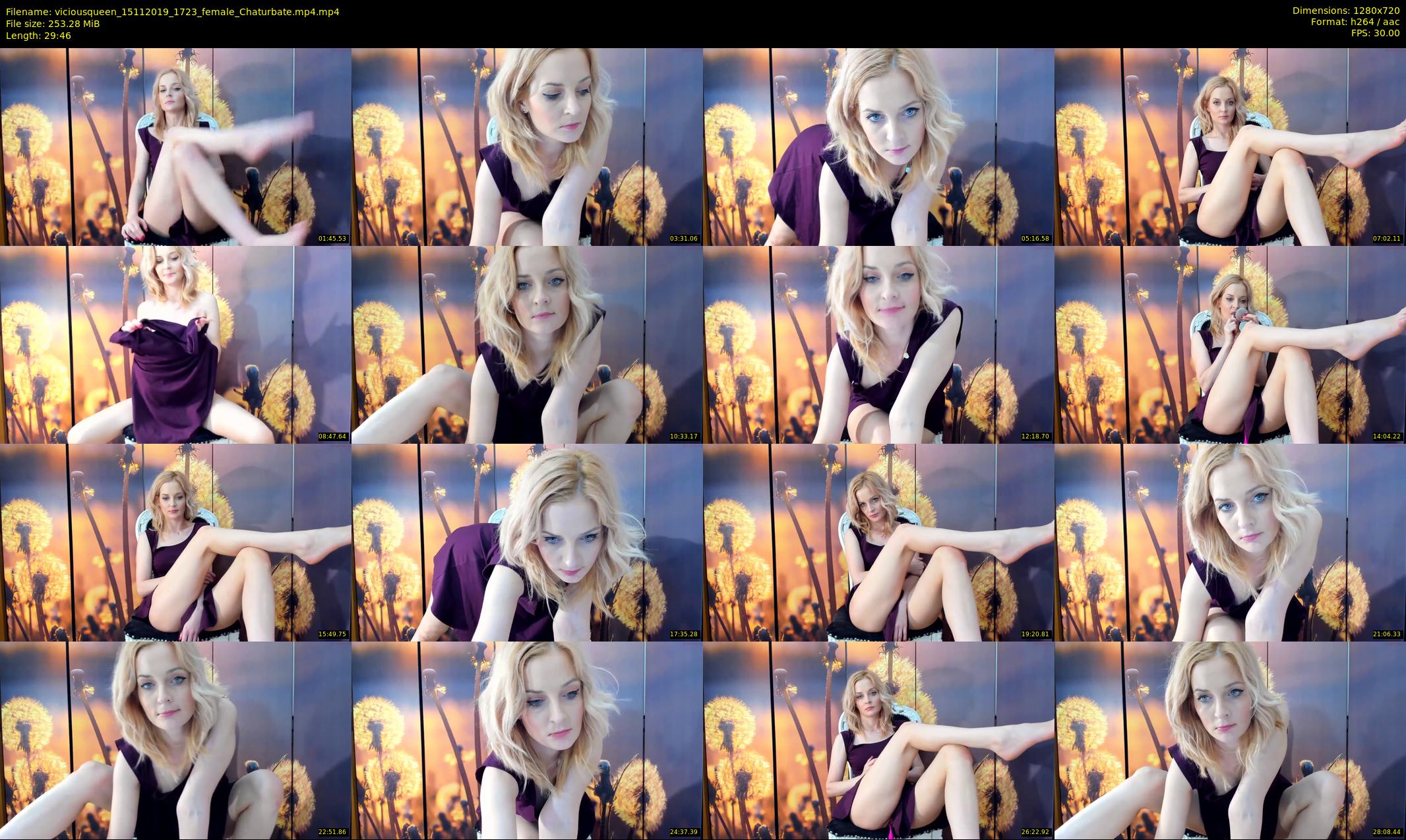 viciousqueen — 30 minute Chaturbate female cam show recording, 720p, Nov 15, 2019