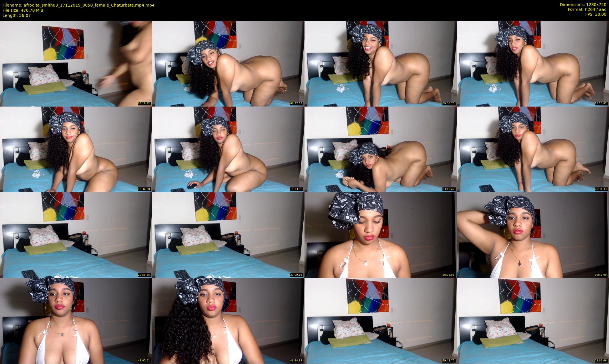 afrodita_smith08 — 57 minute Chaturbate female cam show recording, 720p, Nov 17, 2019