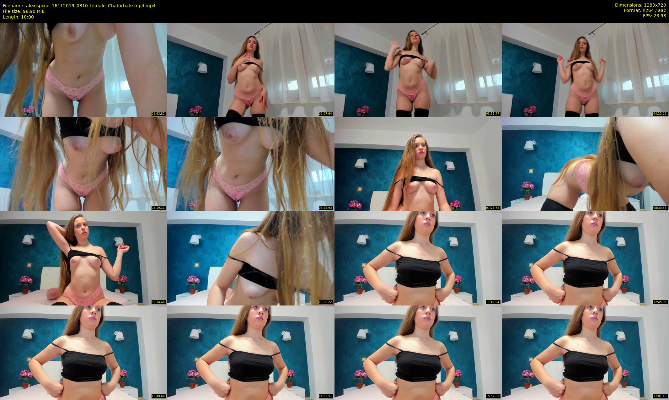 alexispixie — 18 minute Chaturbate female cam show recording, 720p, Nov 16, 2019