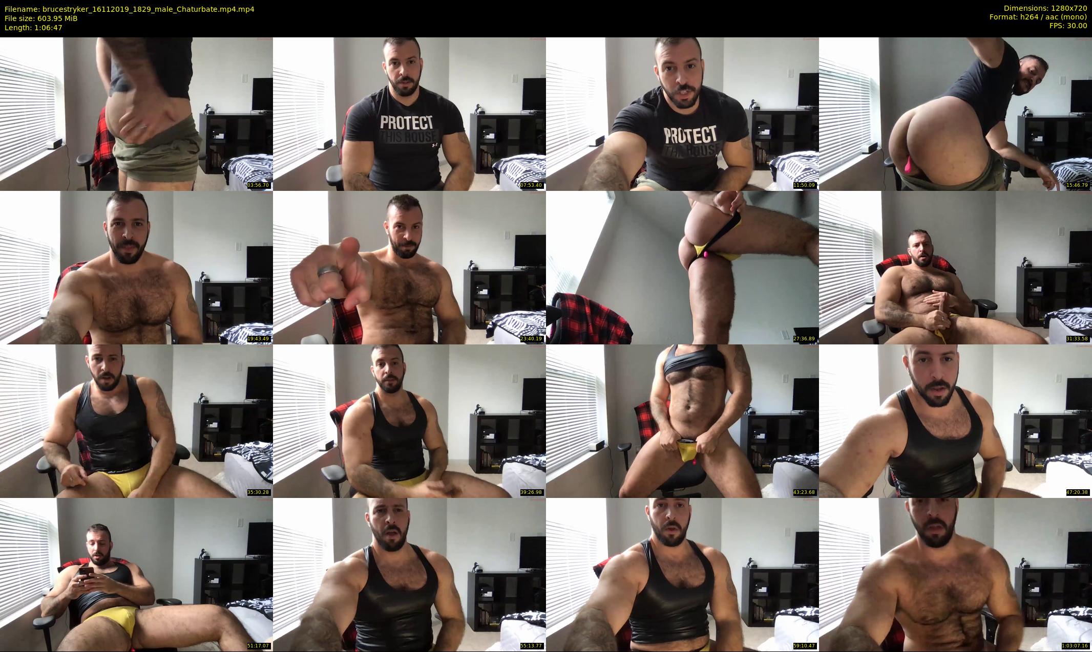 brucestryker — 67 minute Chaturbate male cam show recording, 720p, Nov 16, 2019