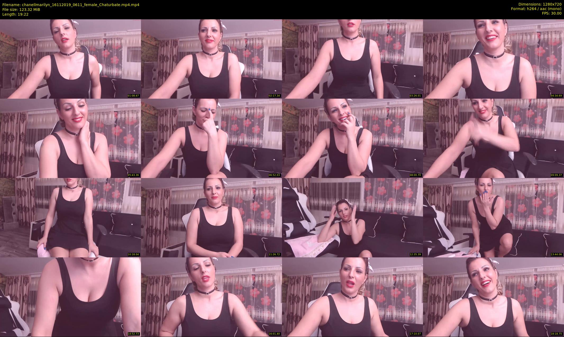 chanellmarilyn — 20 minute Chaturbate female cam show recording, 720p, Nov 16, 2019
