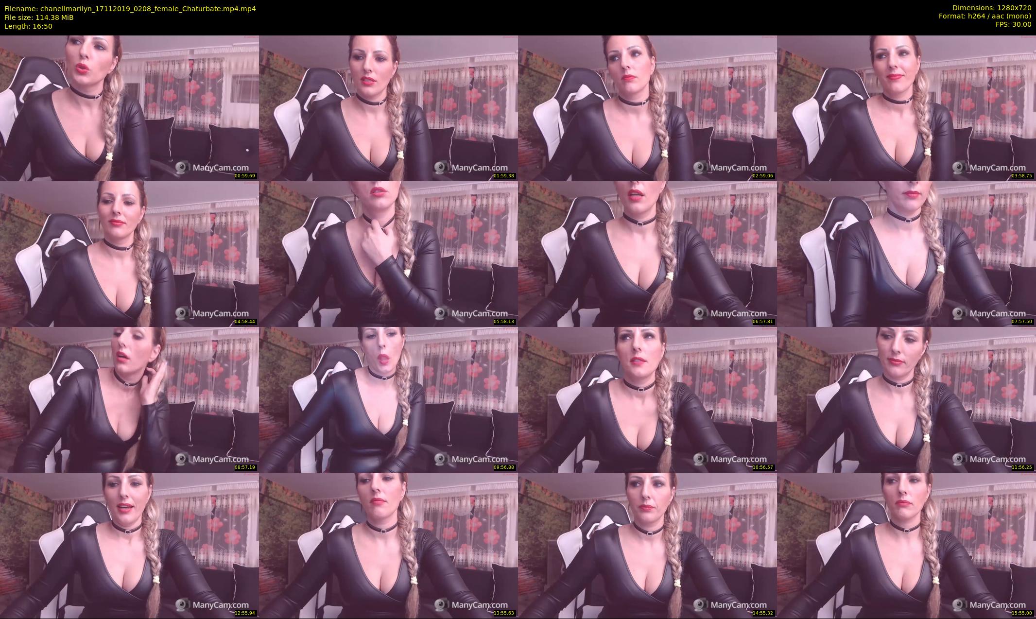 chanellmarilyn — 17 minute Chaturbate female cam show recording, 720p, Nov 17, 2019