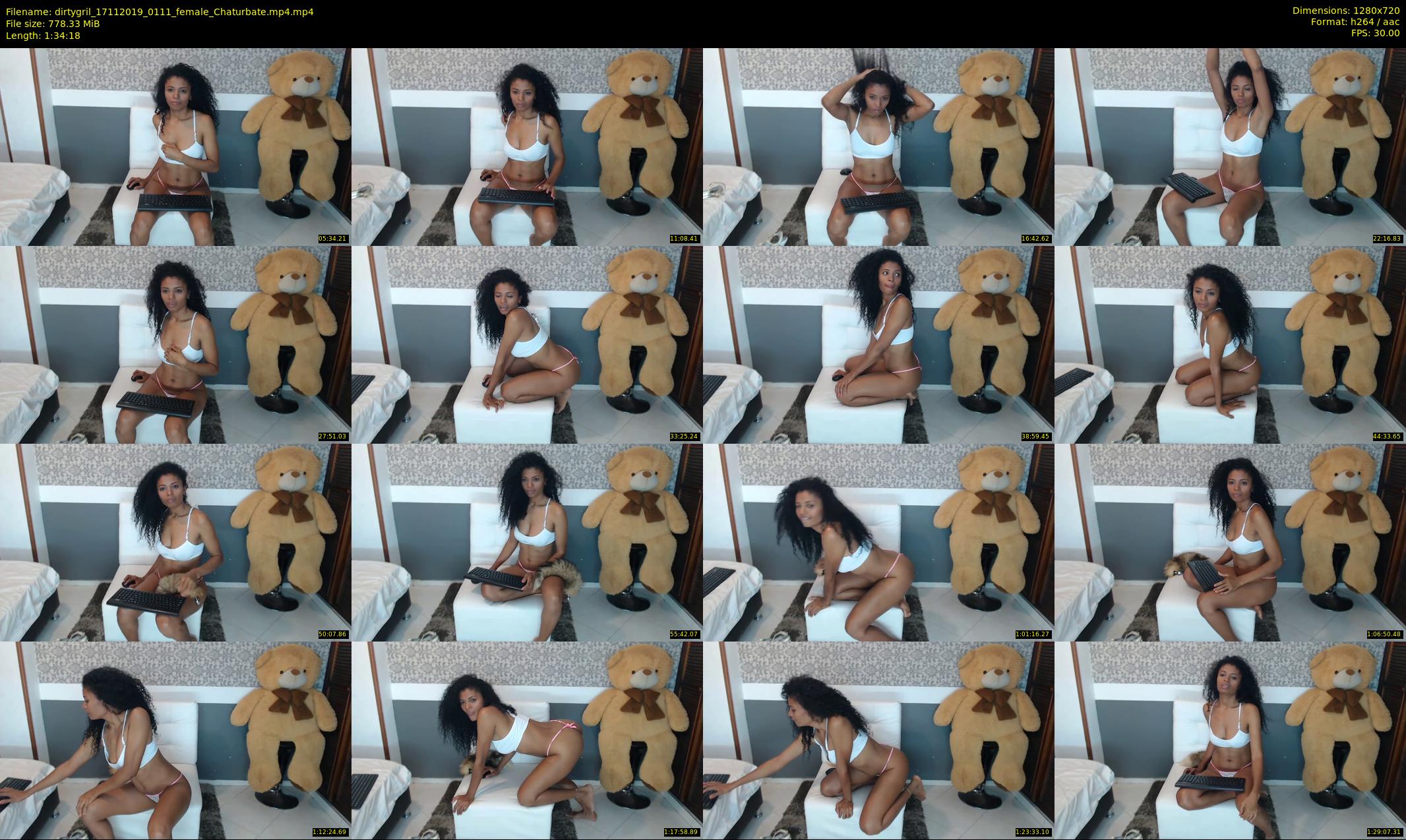 dirtygril — 95 minute Chaturbate female cam show recording, 720p, Nov 17, 2019