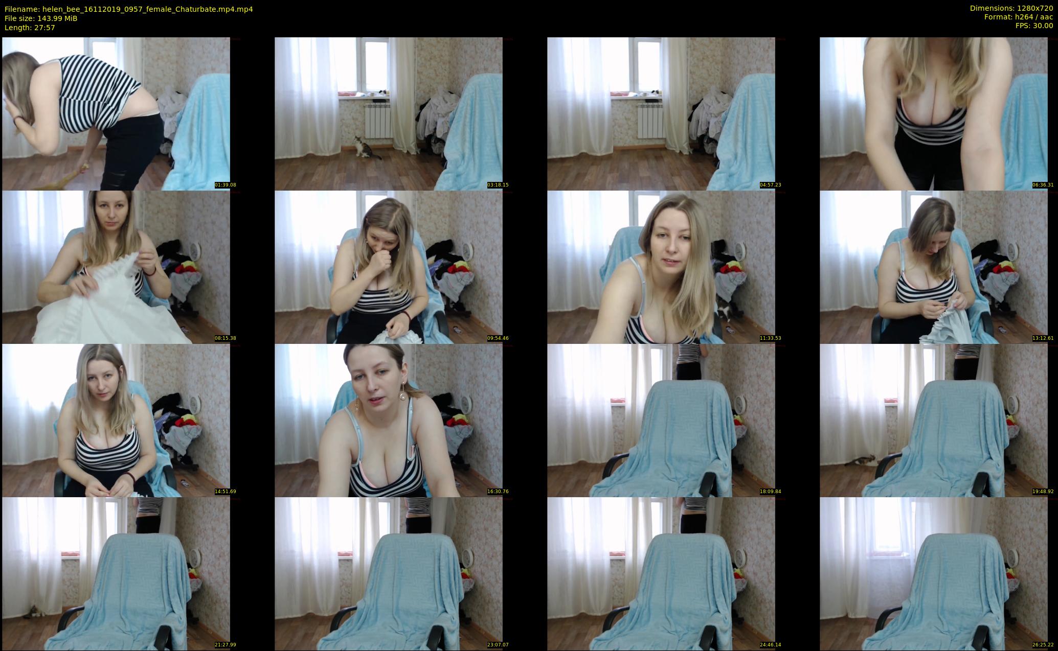 helen_bee — 28 minute Chaturbate female cam show recording, 720p, Nov 16, 2019