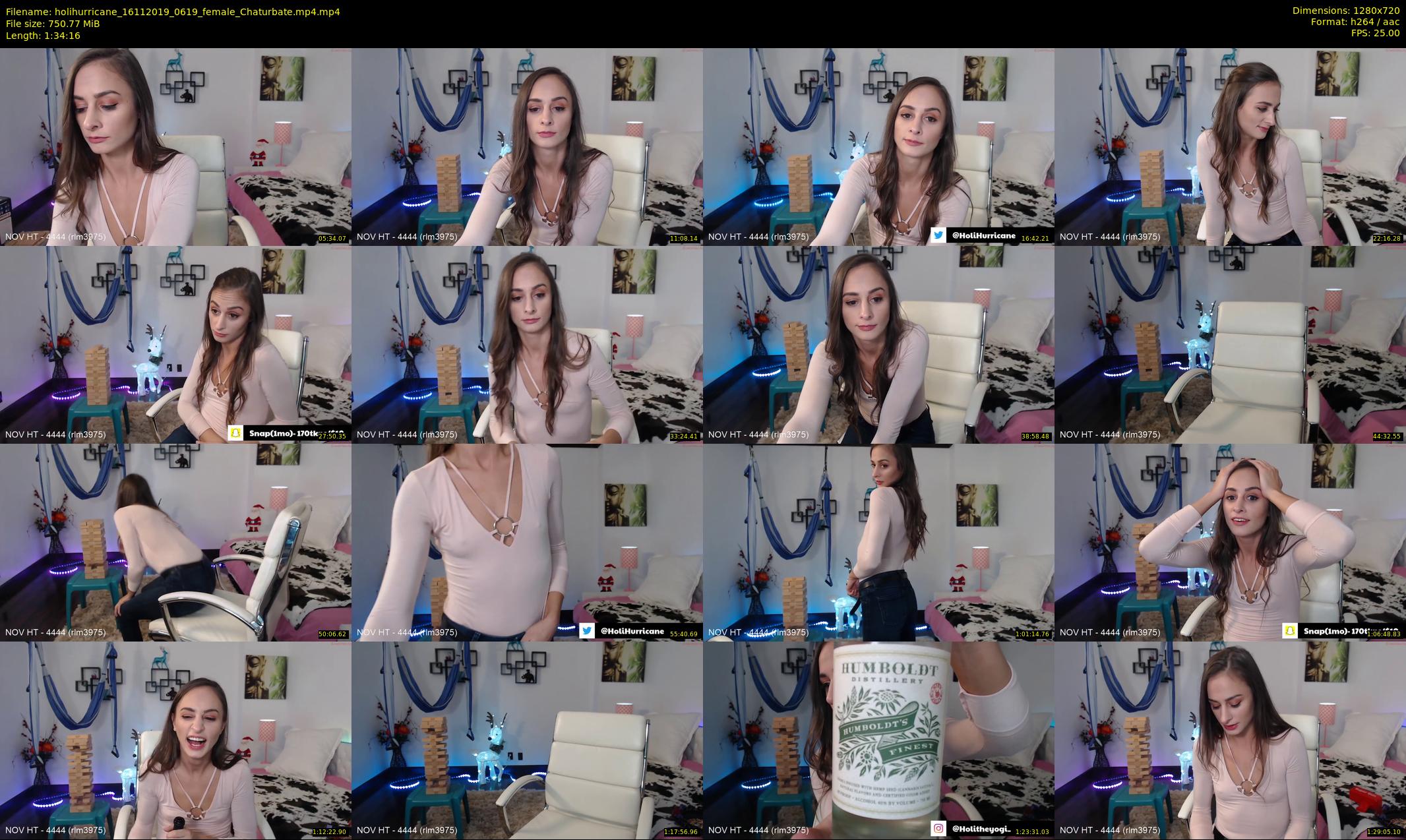 holihurricane — 95 minute Chaturbate female cam show recording, 720p, Nov 16, 2019