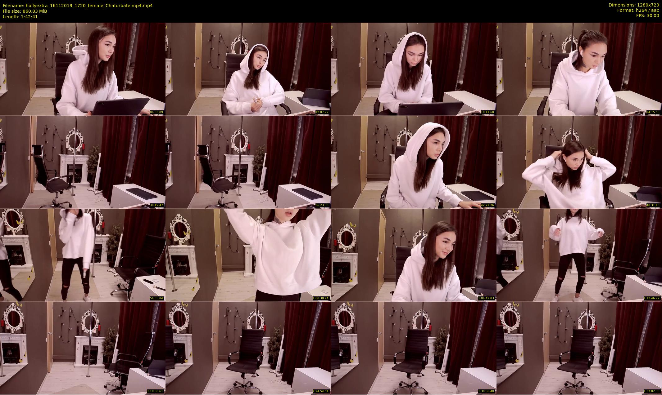 hollyextra — 103 minute Chaturbate female cam show recording, 720p, Nov 16, 2019