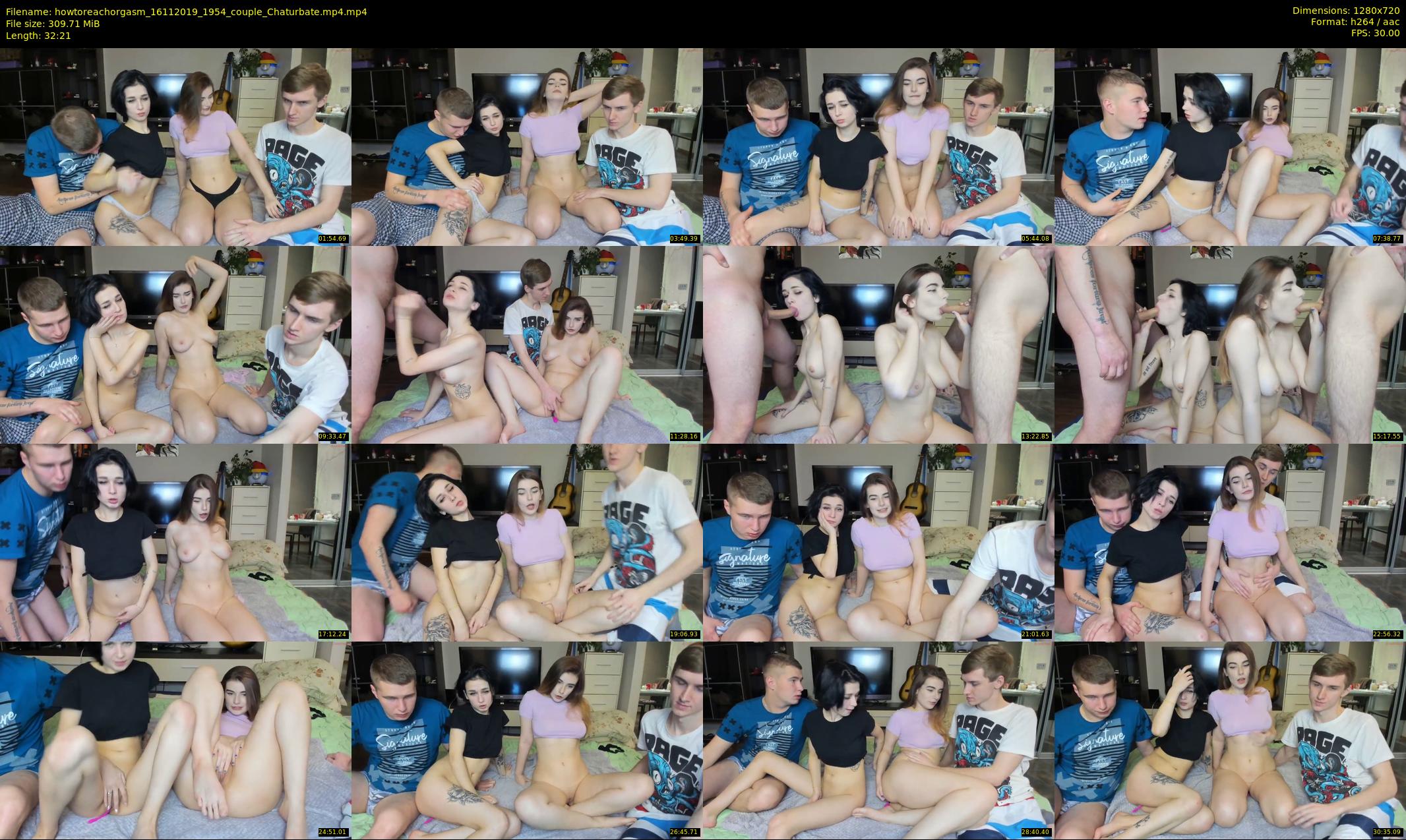 howtoreachorgasm — 33 minute Chaturbate couple cam show recording, 720p, Nov 16, 2019