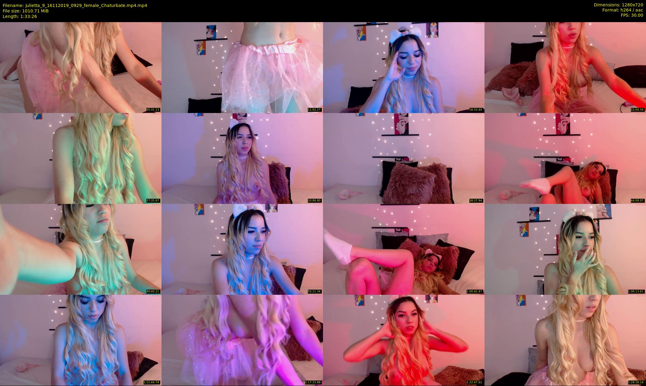 julietta_9 — 94 minute Chaturbate female cam show recording, 720p, Nov 16, 2019