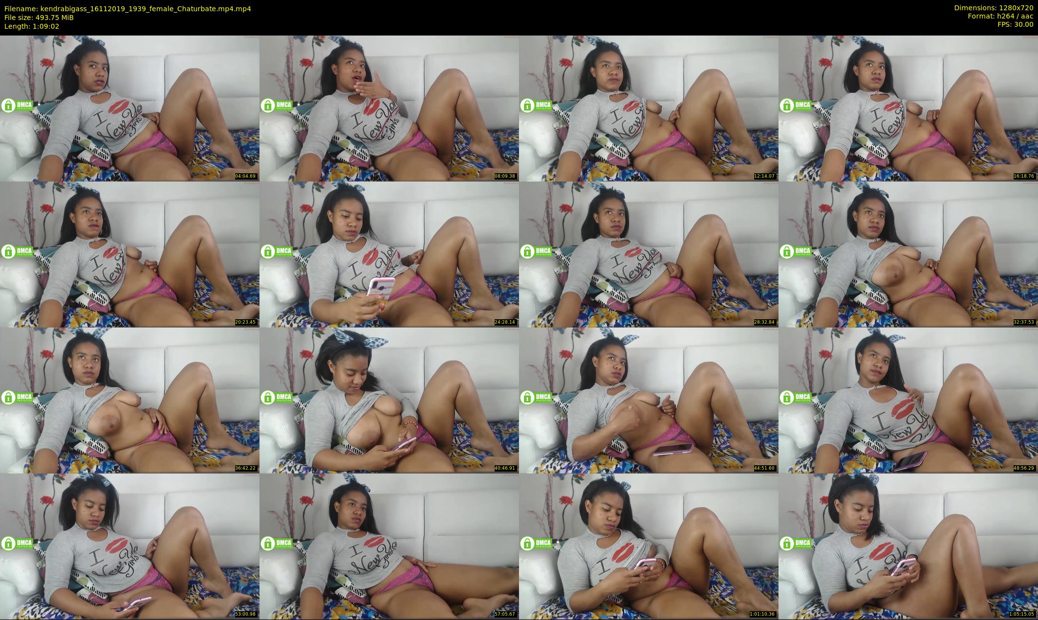kendrabigass — 70 minute Chaturbate female cam show recording, 720p, Nov 16, 2019