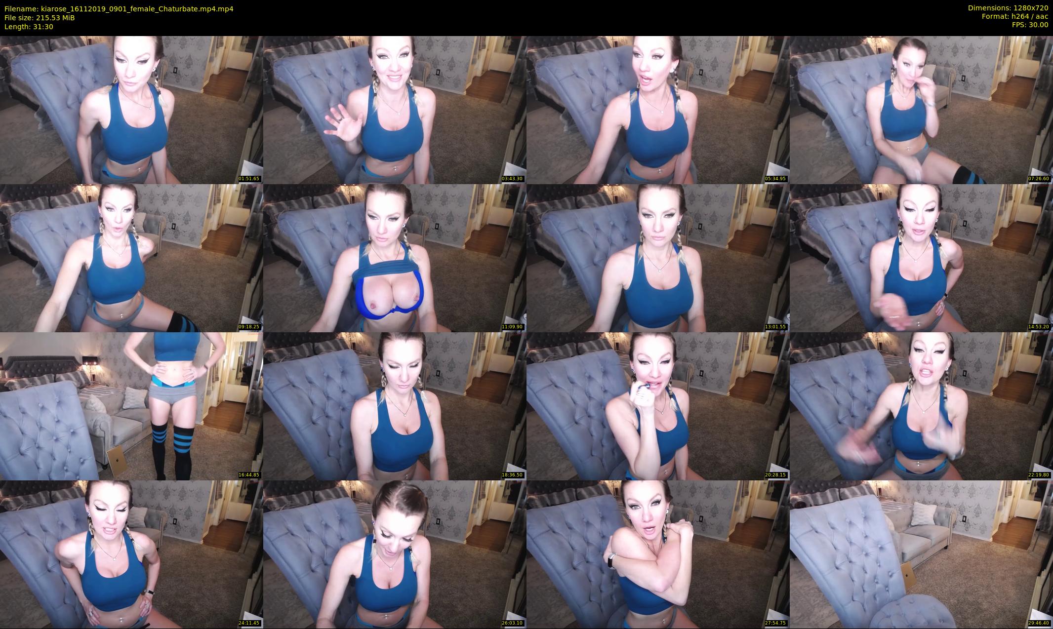 kiarose — 32 minute Chaturbate female cam show recording, 720p, Nov 16, 2019