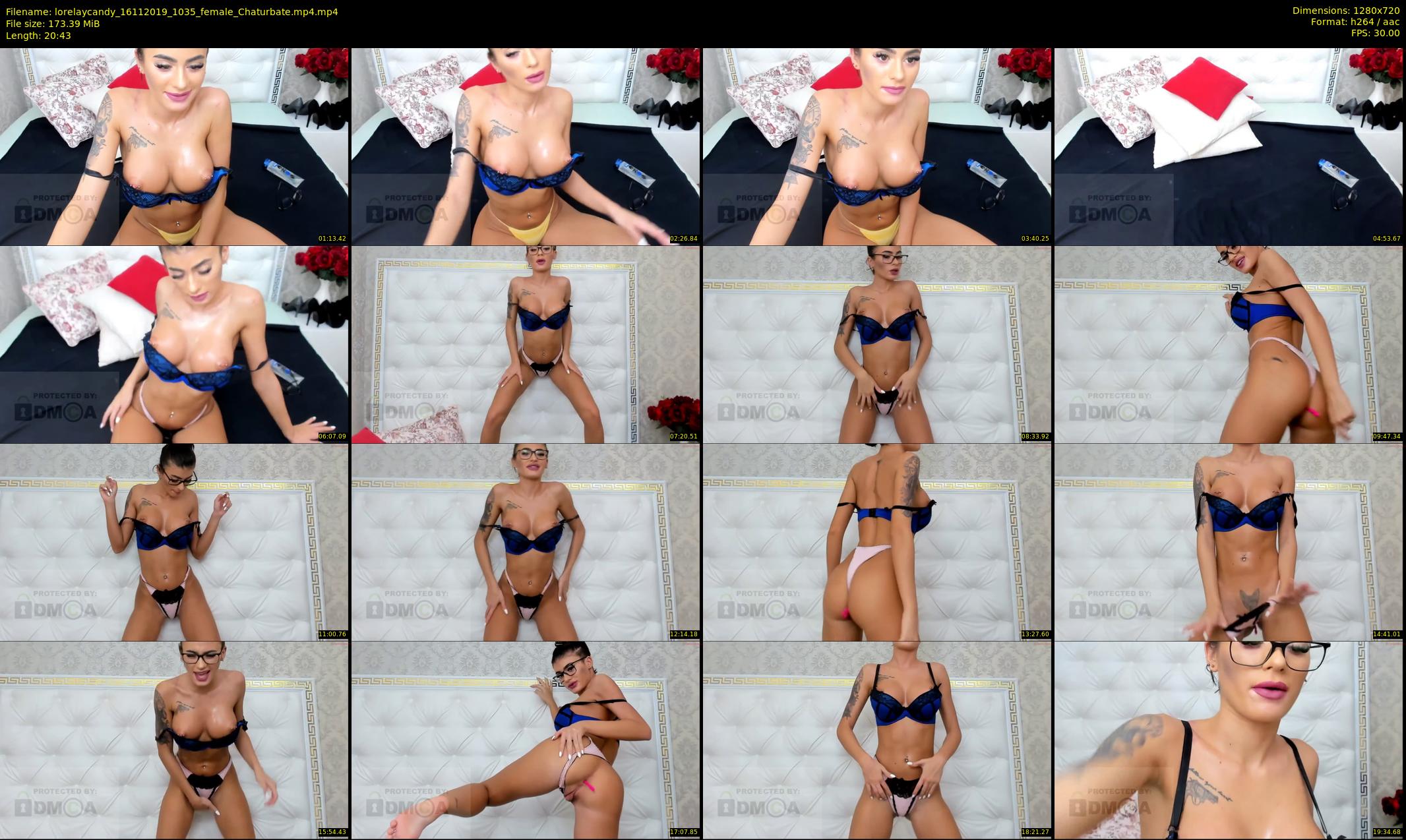 lorelaycandy — 21 minute Chaturbate female cam show recording, 720p, Nov 16, 2019