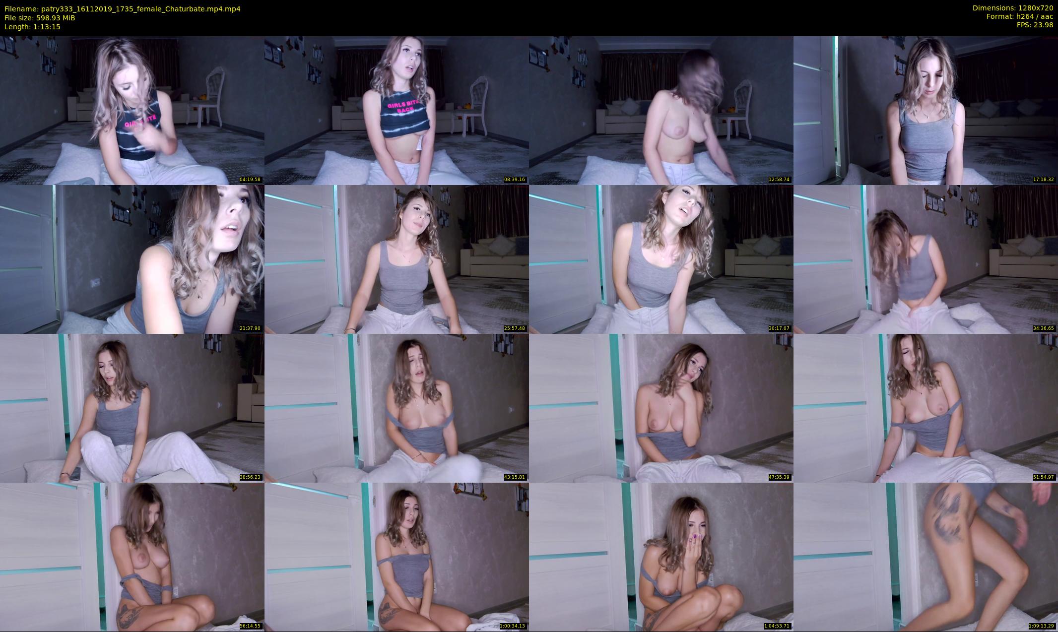 patry333 — 74 minute Chaturbate female cam show recording, 720p, Nov 16, 2019