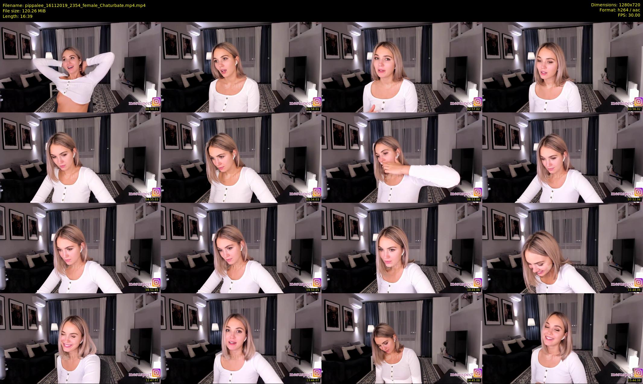 pippalee — 17 minute Chaturbate female cam show recording, 720p, Nov 16, 2019