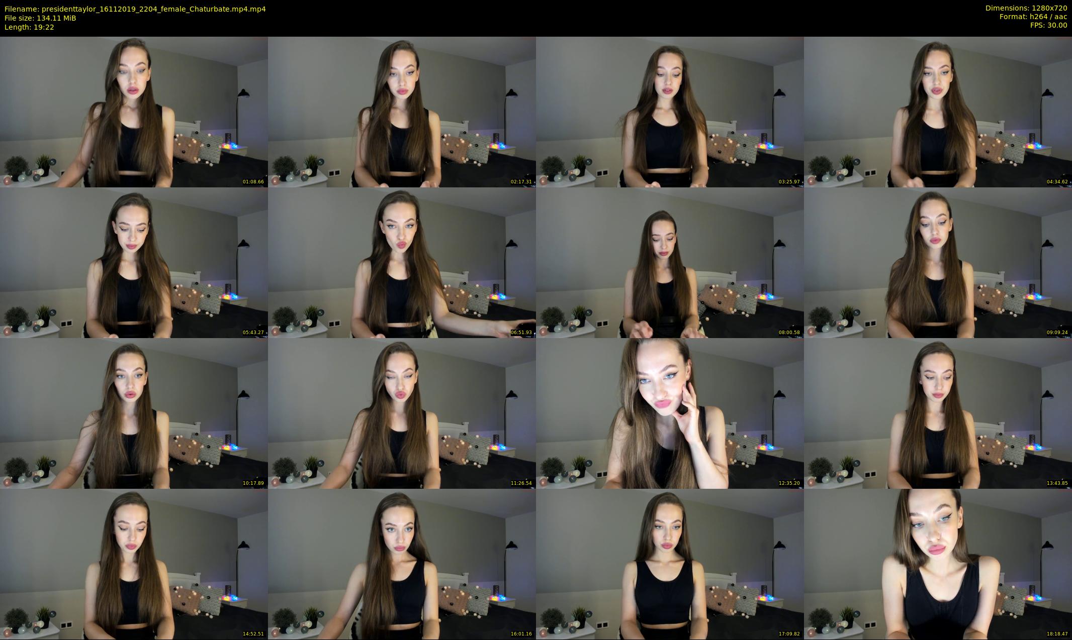 presidenttaylor — 20 minute Chaturbate female cam show recording, 720p, Nov 16, 2019