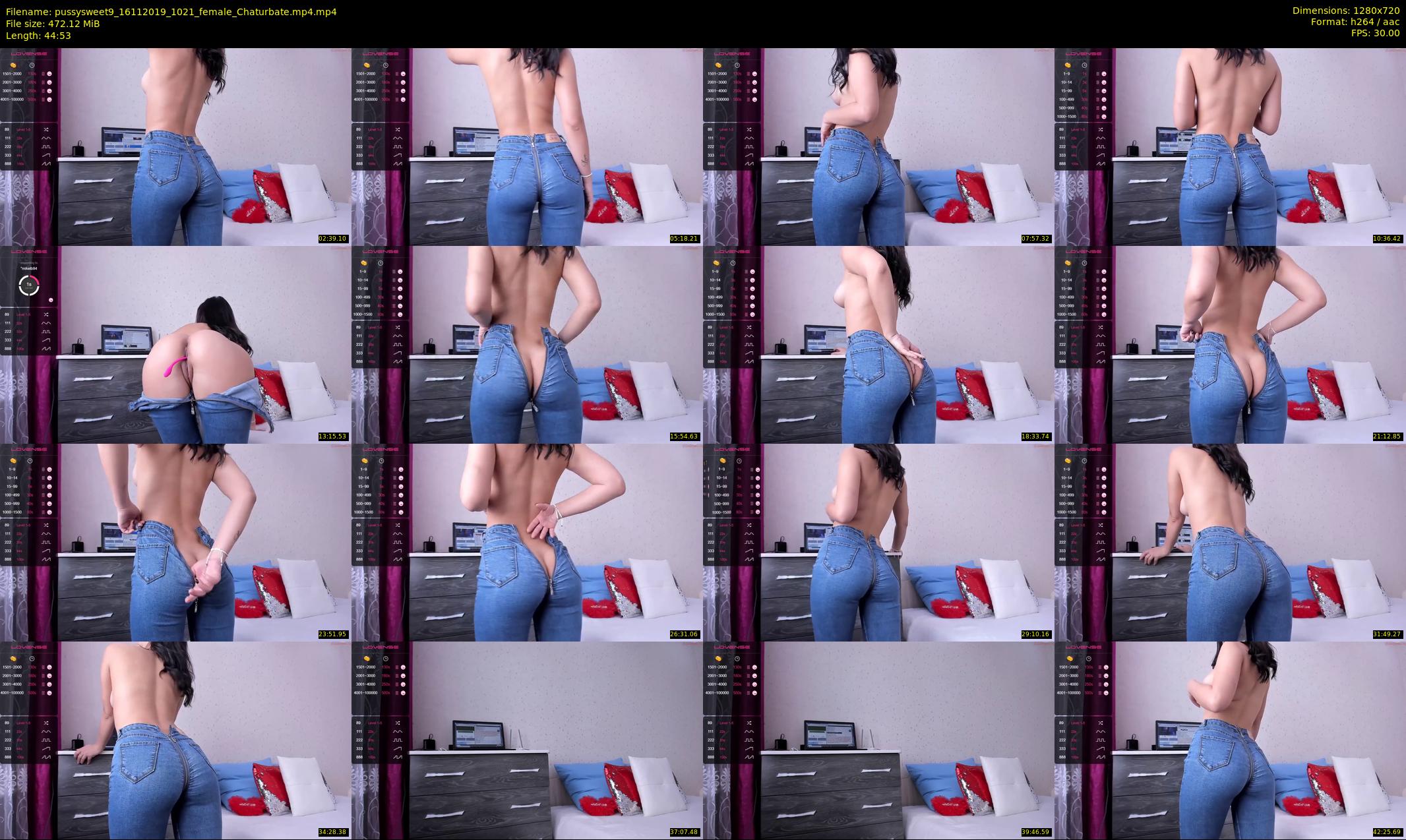 pussysweet9 — 45 minute Chaturbate female cam show recording, 720p, Nov 16, 2019