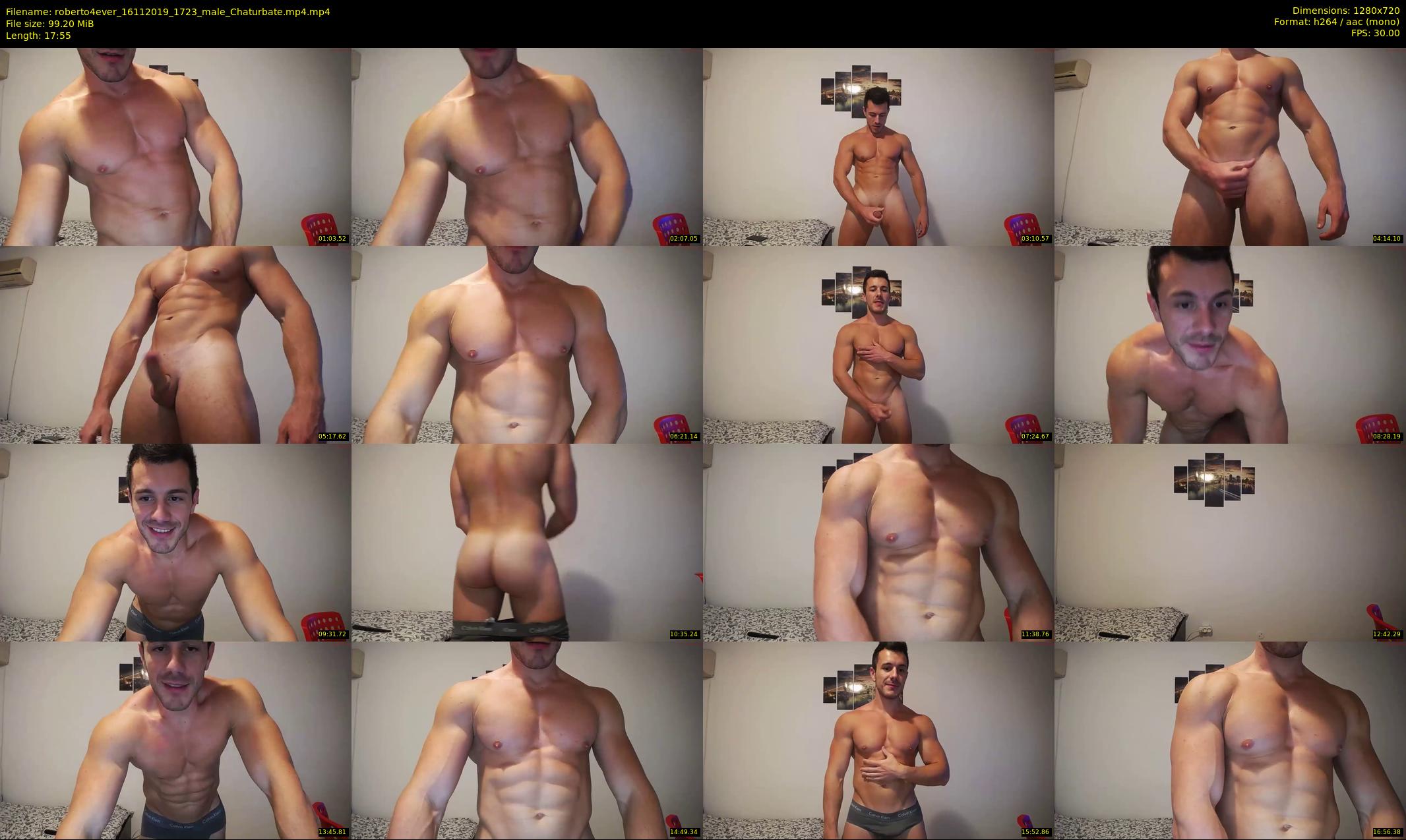 roberto4ever — 18 minute Chaturbate male cam show recording, 720p, Nov 16, 2019