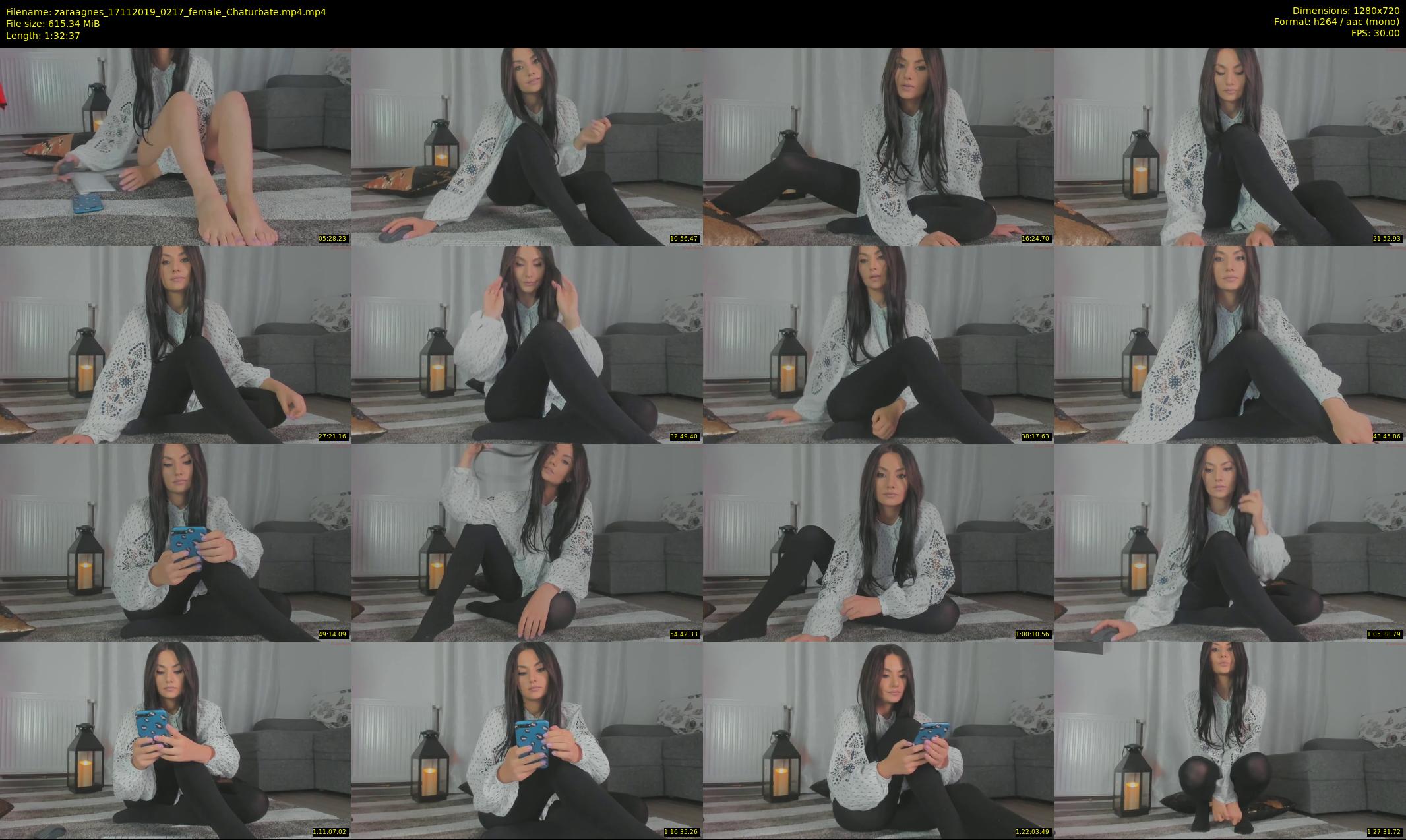 zaraagnes — 93 minute Chaturbate female cam show recording, 720p, Nov 17, 2019