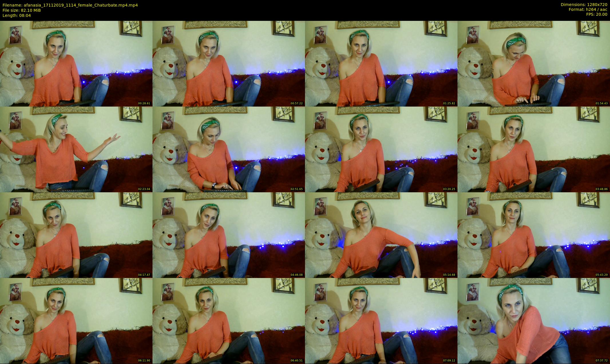 afanasia — 9 minute Chaturbate female cam show recording, 720p, Nov 17, 2019