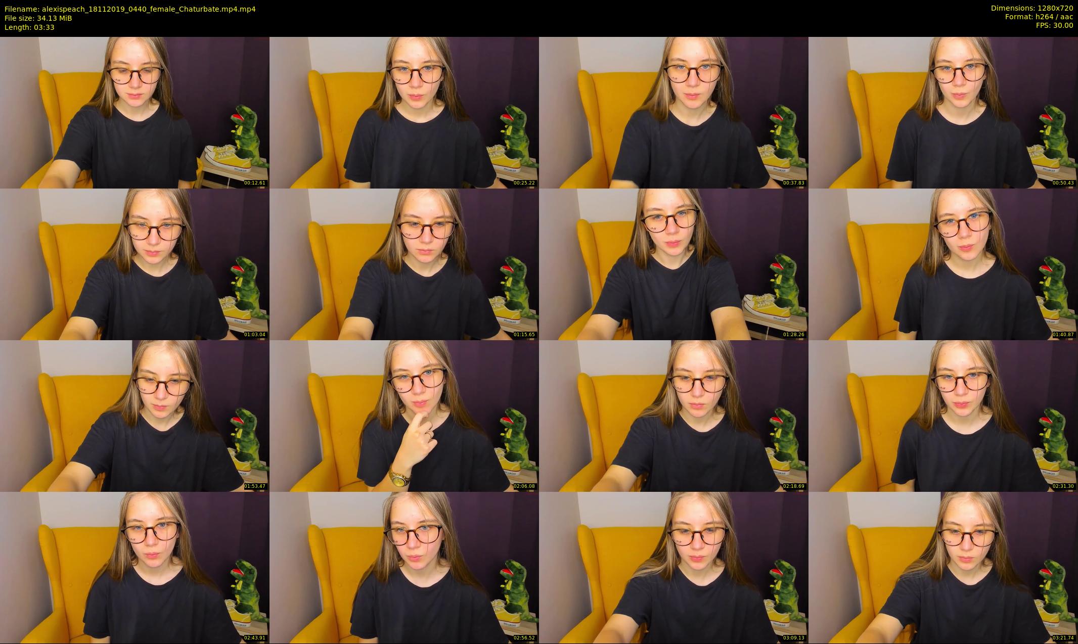 alexispeach — 4 minute Chaturbate female cam show recording, 720p, Nov 18, 2019