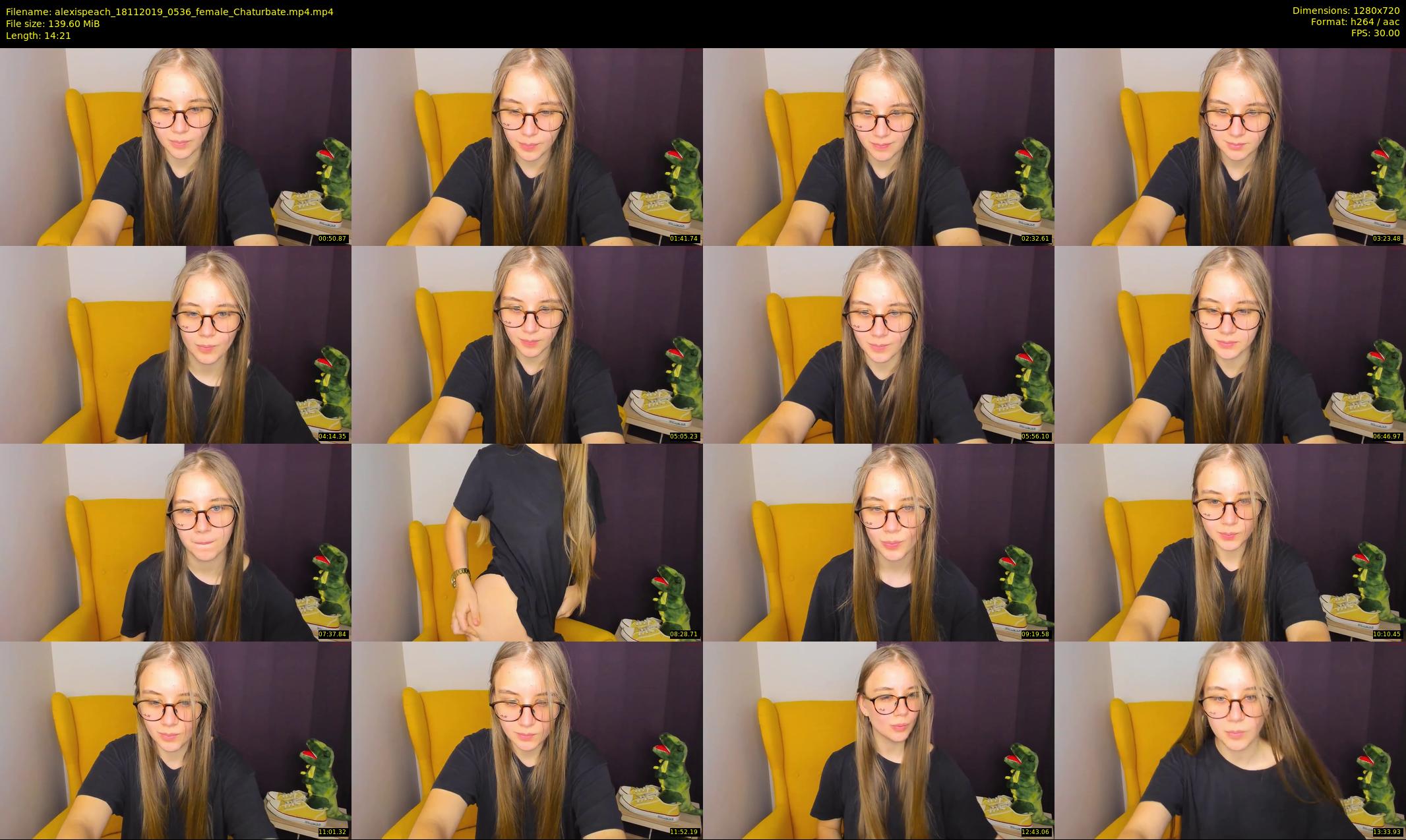 alexispeach — 15 minute Chaturbate female cam show recording, 720p, Nov 18, 2019