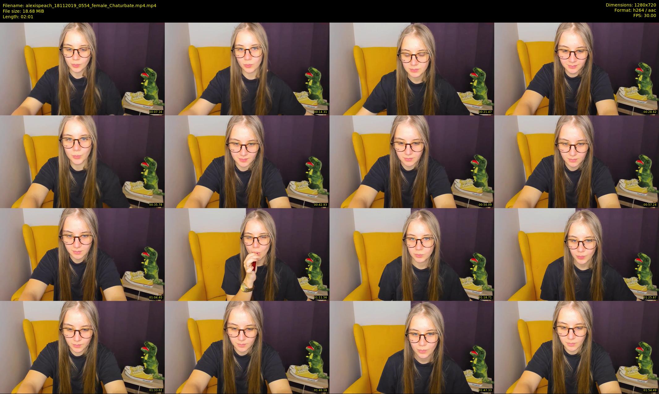 alexispeach — 3 minute Chaturbate female cam show recording, 720p, Nov 18, 2019