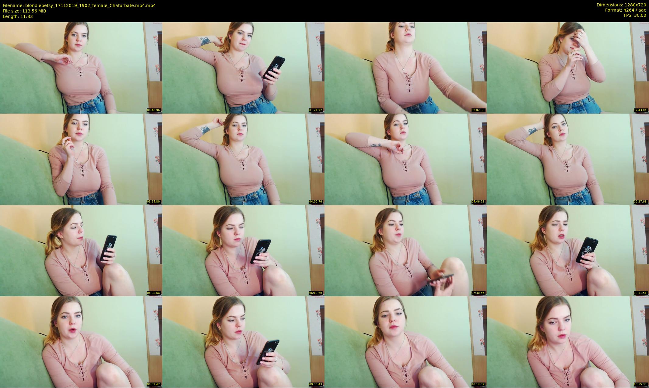 blondiebetsy — 12 minute Chaturbate female cam show recording, 720p, Nov 17, 2019