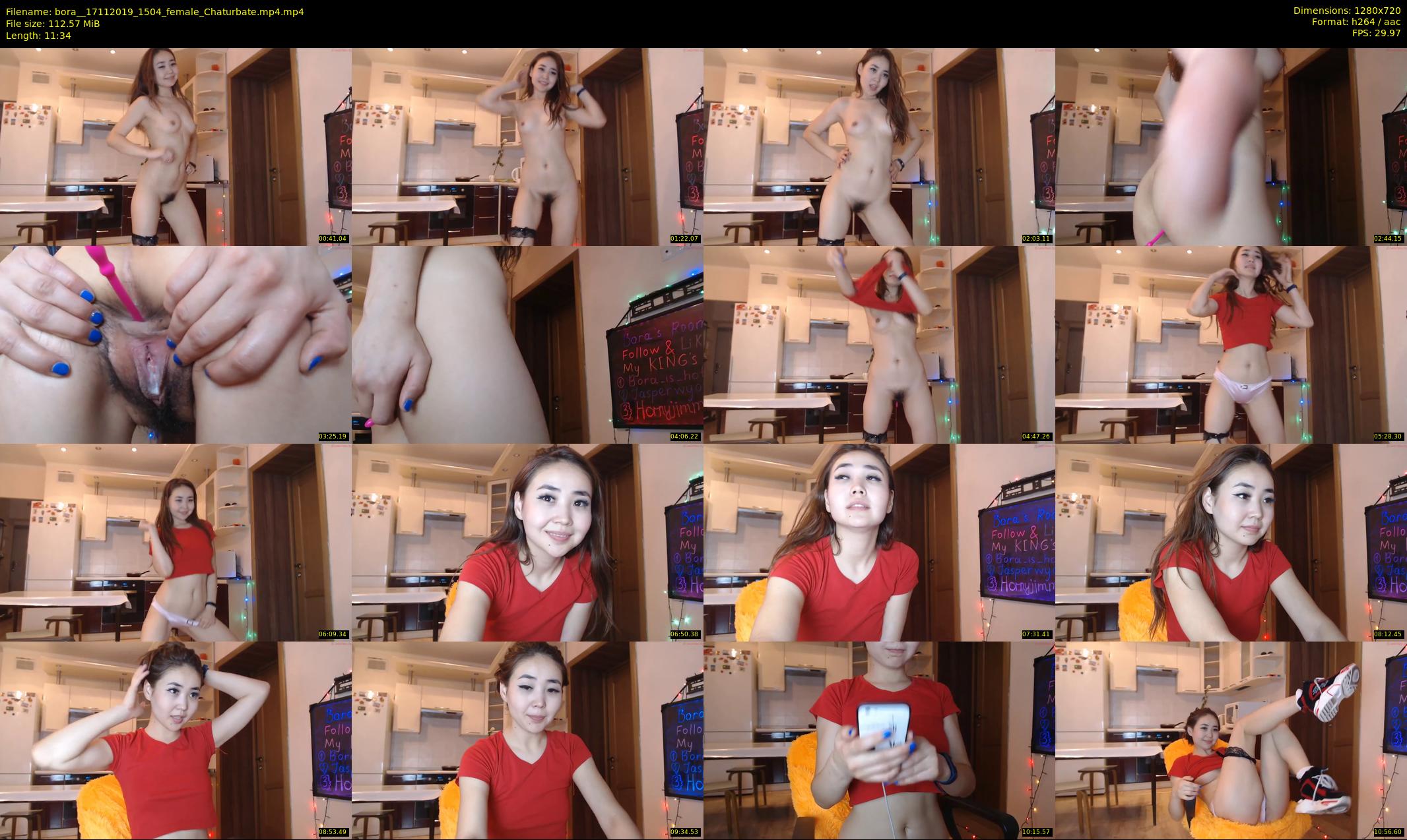 bora_ — 12 minute Chaturbate female cam show recording, 720p, Nov 17, 2019