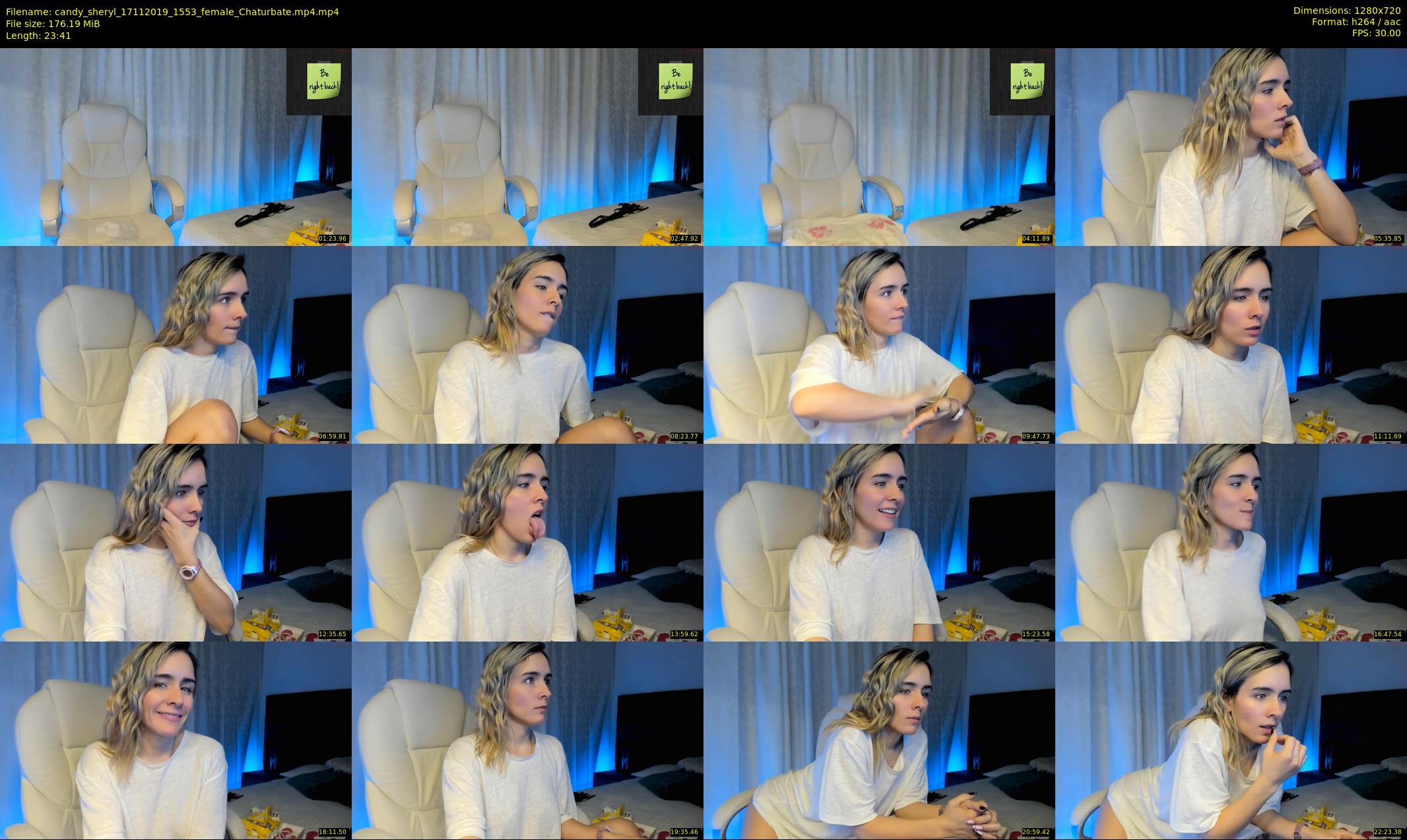 candy_sheryl — 24 minute Chaturbate female cam show recording, 720p, Nov 17, 2019