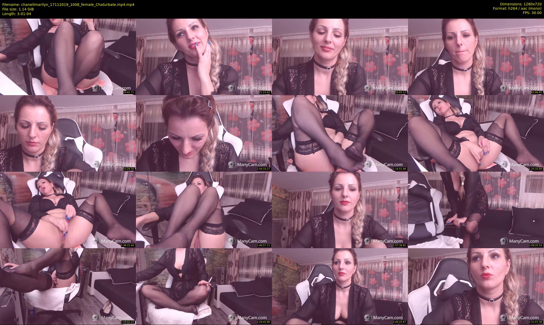 chanellmarilyn — 182 minute Chaturbate female cam show recording, 720p, Nov 17, 2019