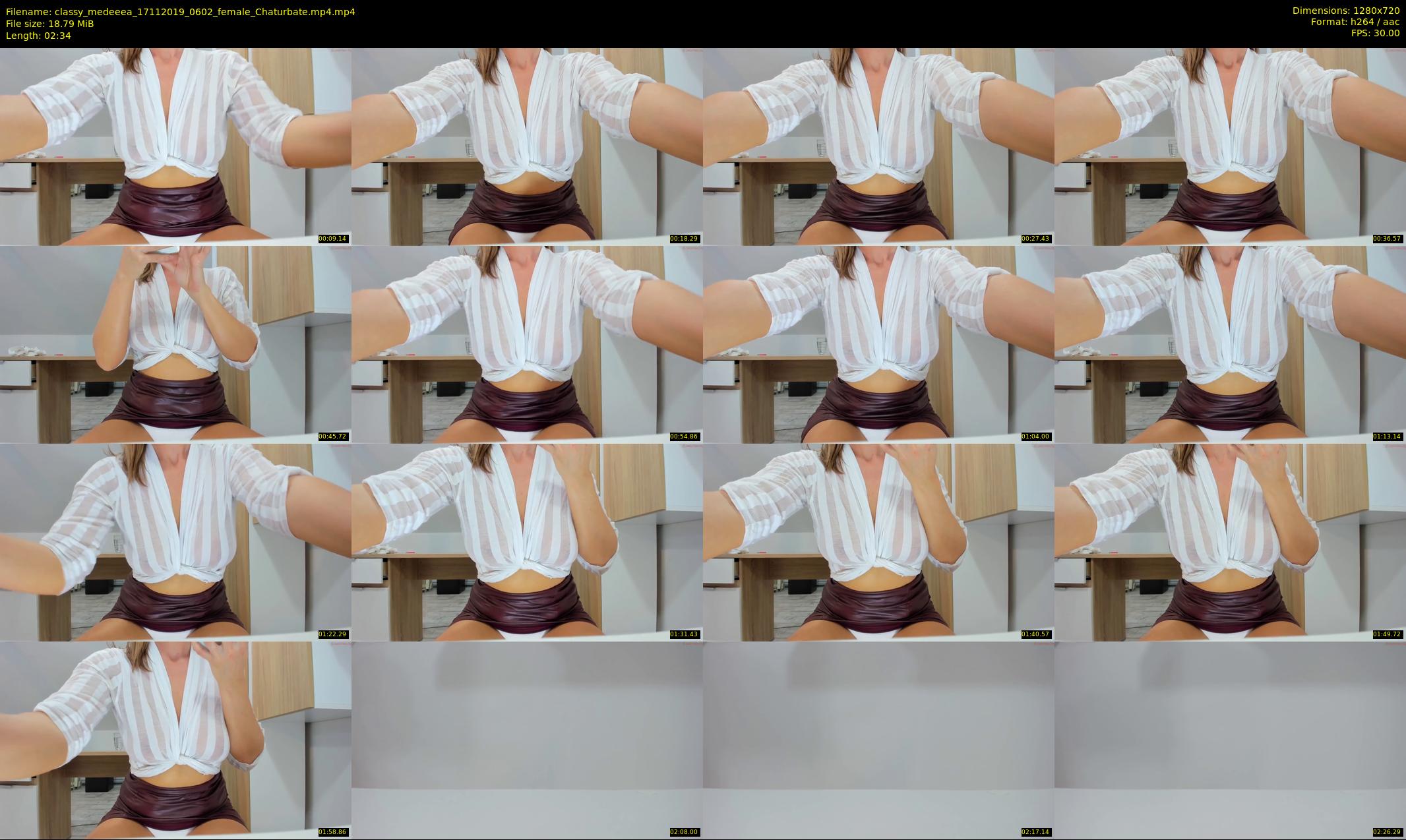 classy_medeeea — 3 minute Chaturbate female cam show recording, 720p, Nov 17, 2019