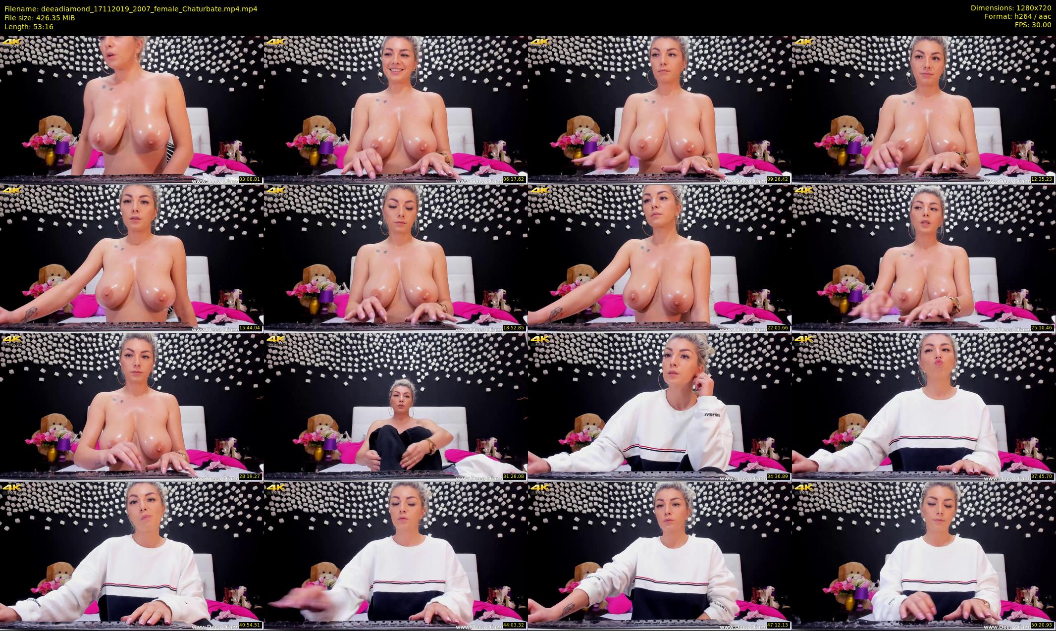 deeadiamond — 54 minute Chaturbate female cam show recording, 720p, Nov 17, 2019