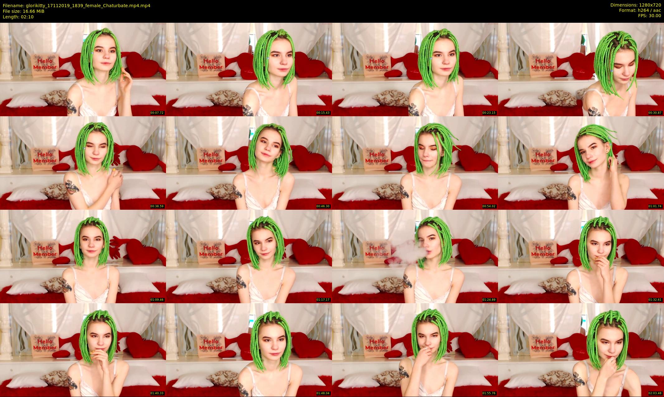 glorikitty — 3 minute Chaturbate female cam show recording, 720p, Nov 17, 2019