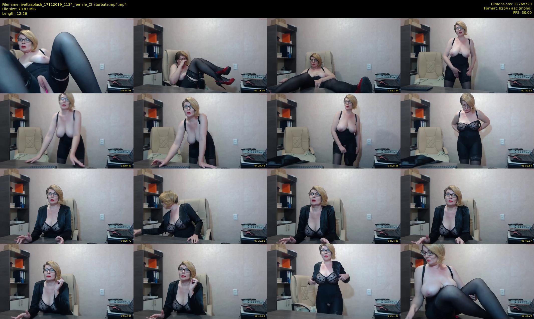 ivettasplash — 13 minute Chaturbate female cam show recording, 720p, Nov 17, 2019