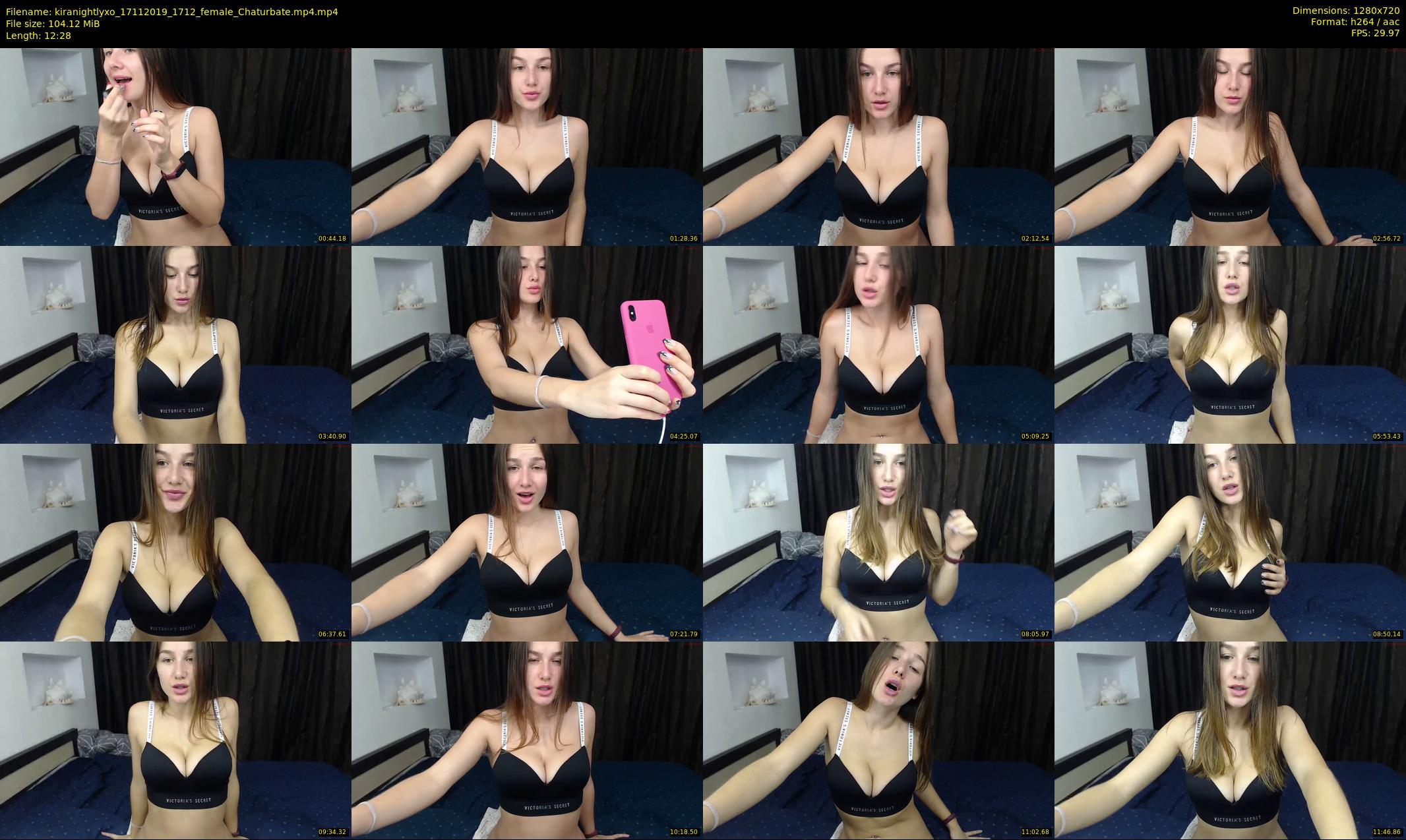 kiranightlyxo — 13 minute Chaturbate female cam show recording, 720p, Nov 17, 2019