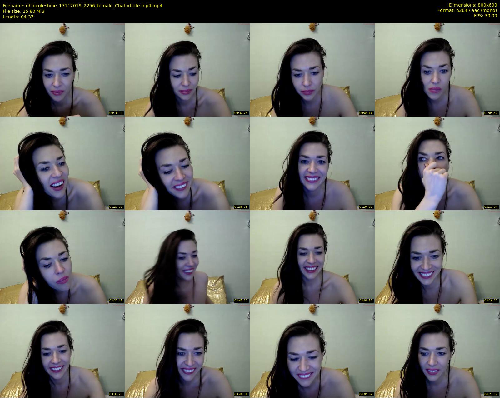 ohnicoleshine — 5 minute Chaturbate female cam show recording, 480p, Nov 17, 2019