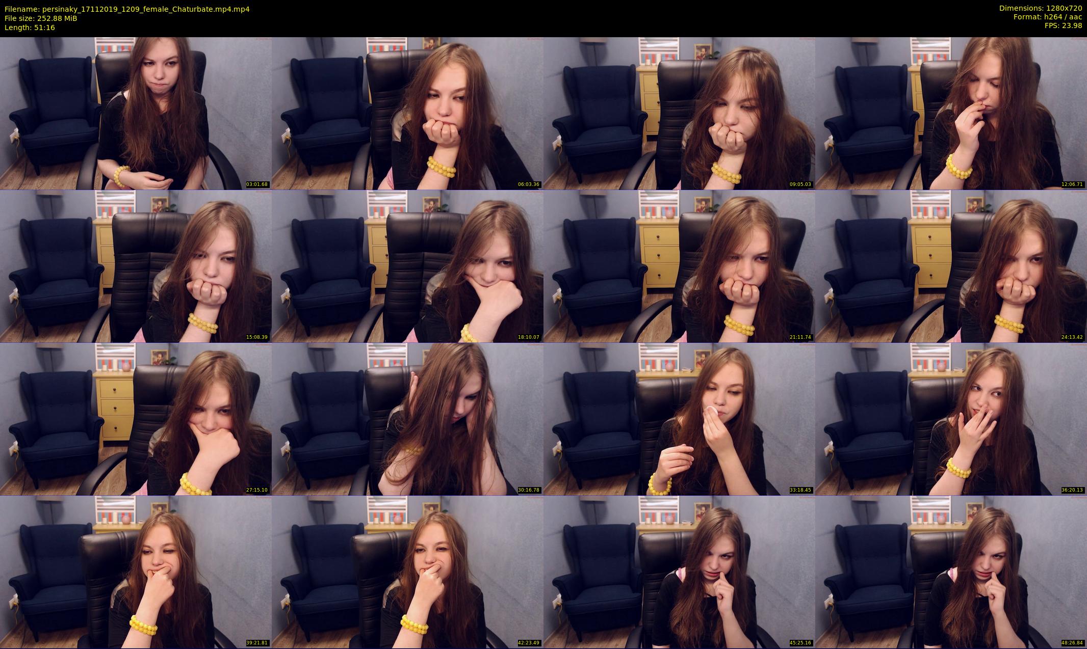 persinaky — 52 minute Chaturbate female cam show recording, 720p, Nov 17, 2019