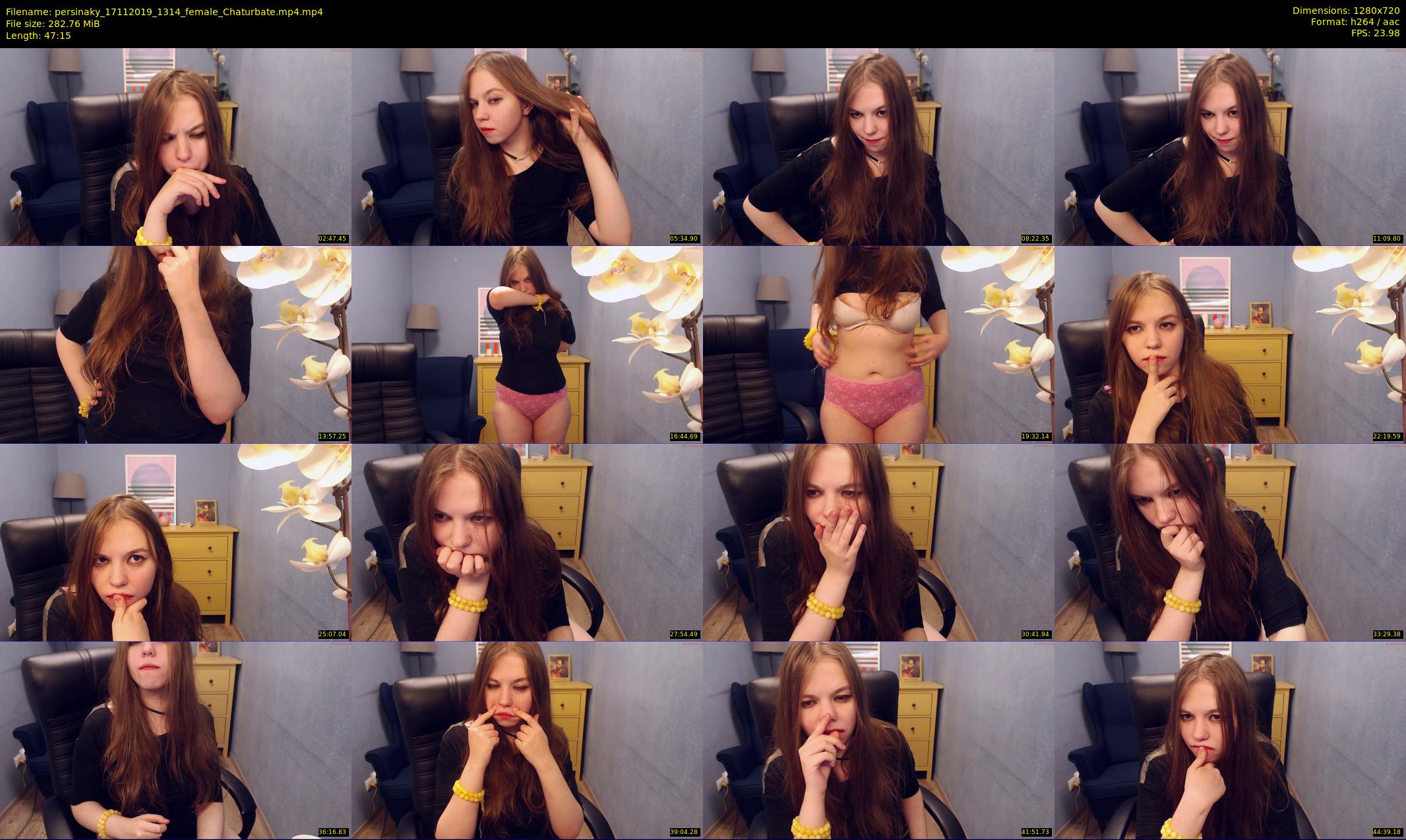 persinaky — 48 minute Chaturbate female cam show recording, 720p, Nov 17, 2019