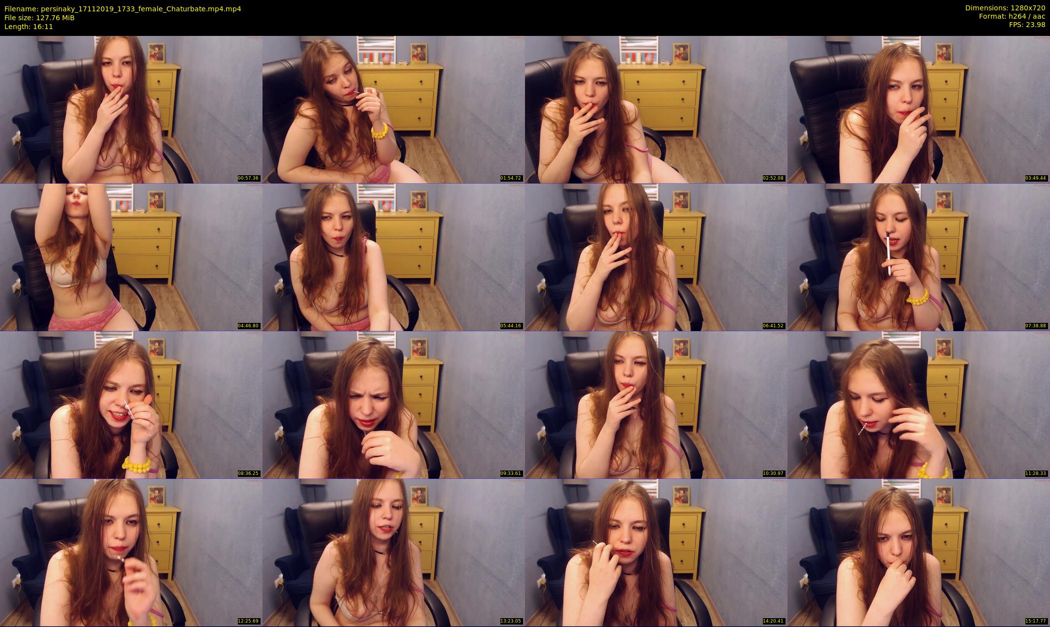 persinaky — 17 minute Chaturbate female cam show recording, 720p, Nov 17, 2019