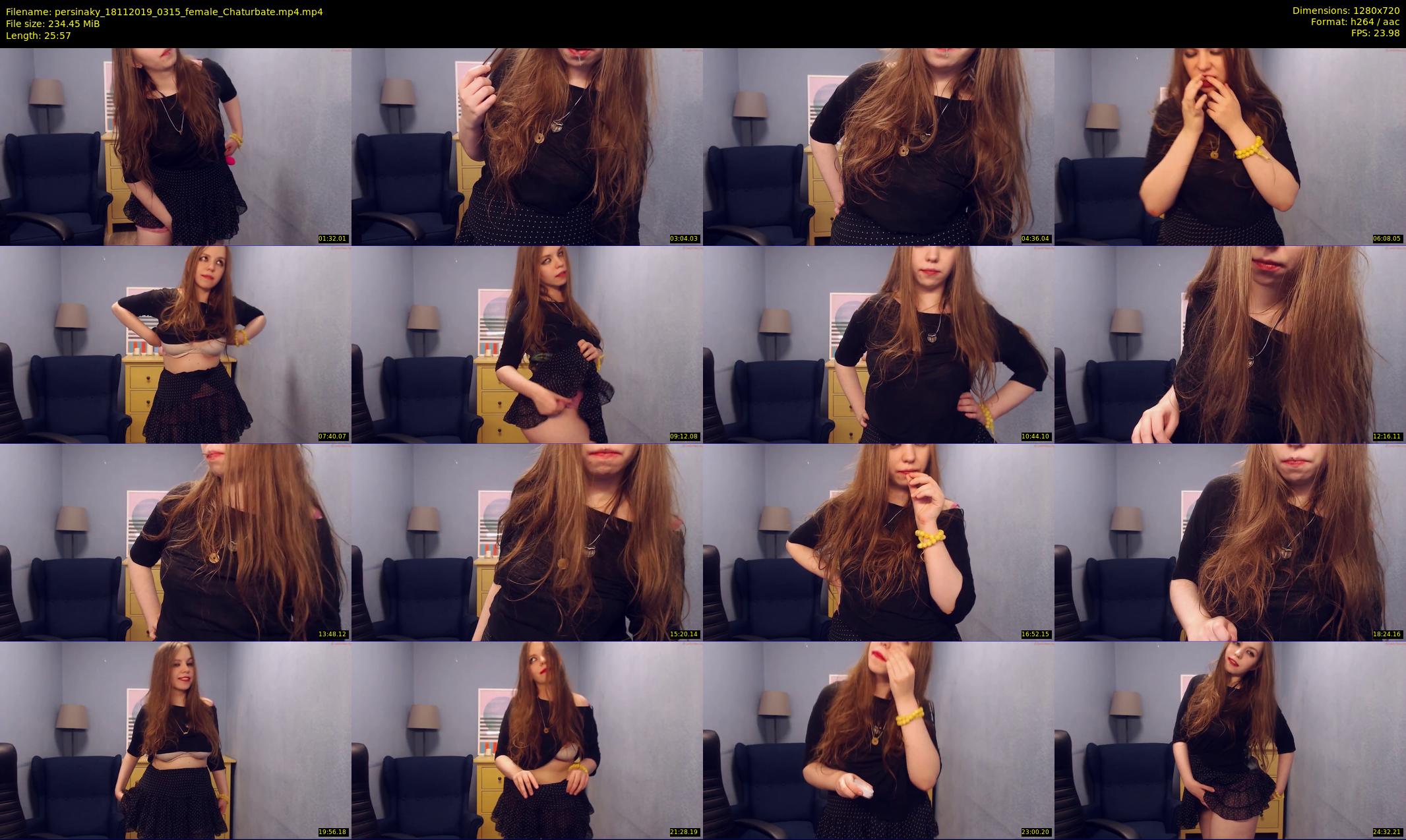 persinaky — 26 minute Chaturbate female cam show recording, 720p, Nov 18, 2019