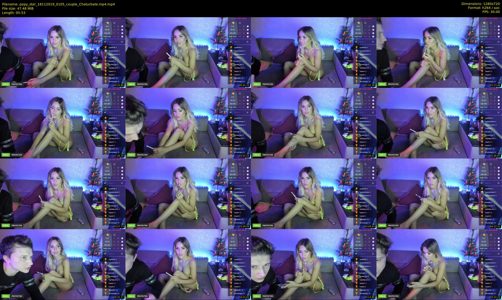 popy_star — 6 minute Chaturbate couple cam show recording, 720p, Nov 18, 2019