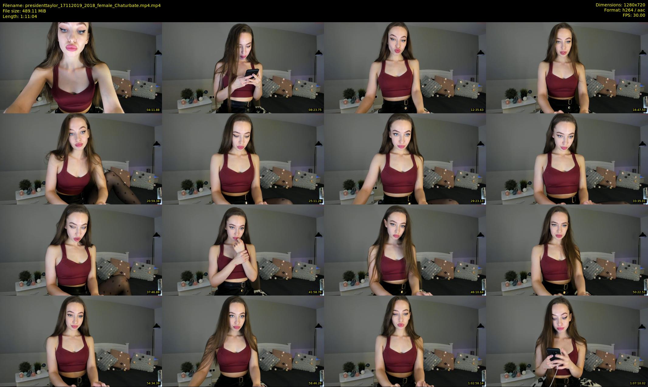 presidenttaylor — 72 minute Chaturbate female cam show recording, 720p, Nov 17, 2019